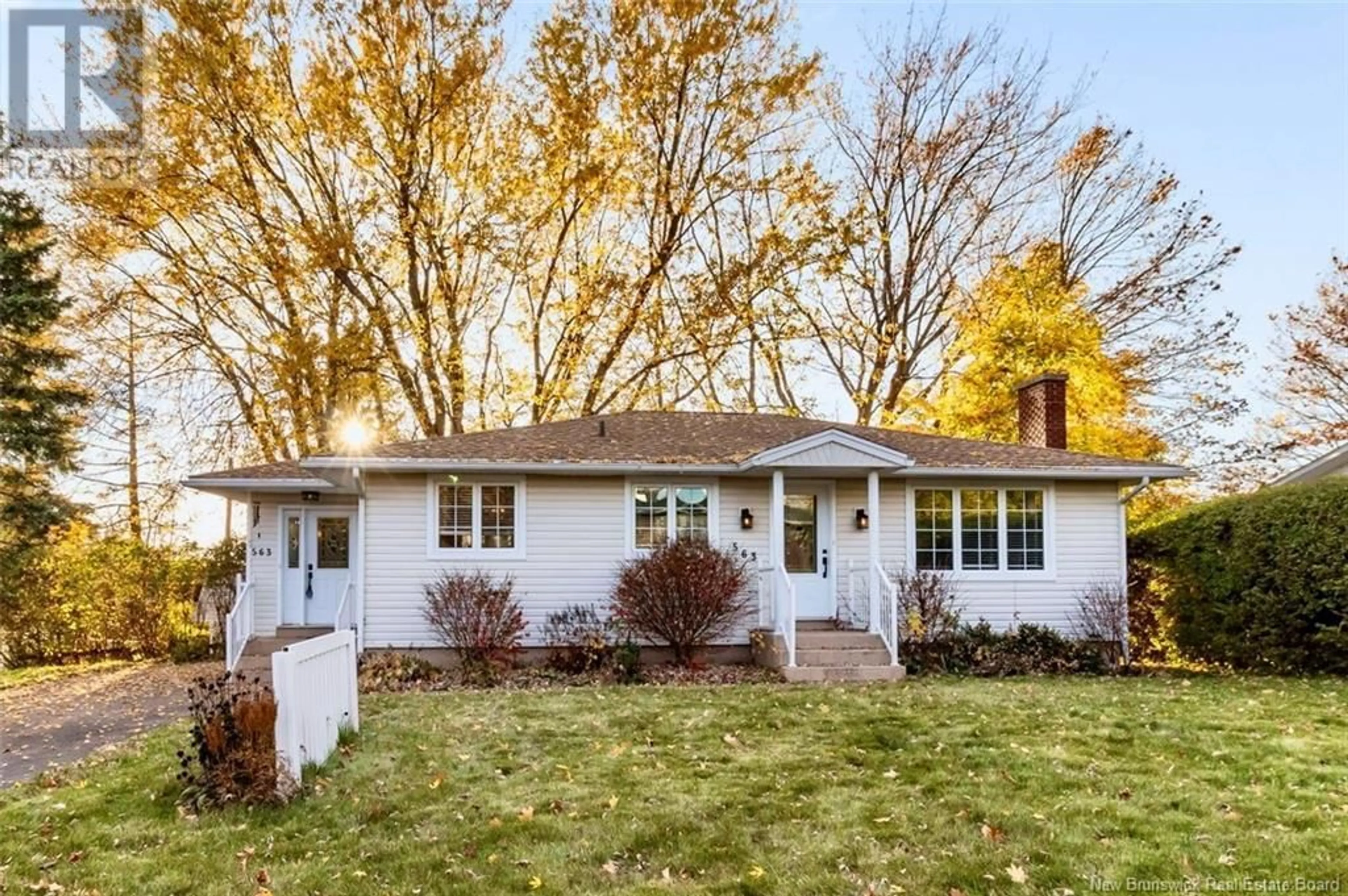 Home with vinyl exterior material, street for 563 Beausoleil Street, Dieppe New Brunswick E1A1C3