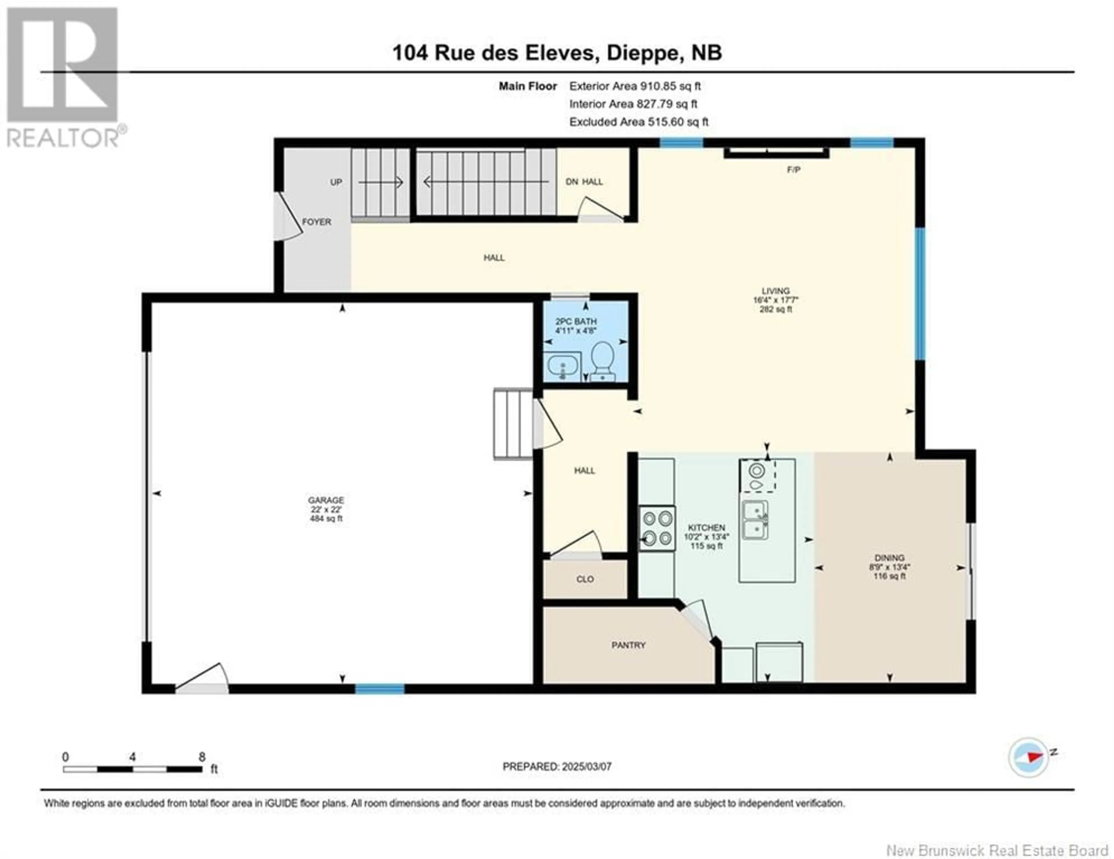 Floor plan for 104 des Eleves Street, Dieppe New Brunswick E1A4V6