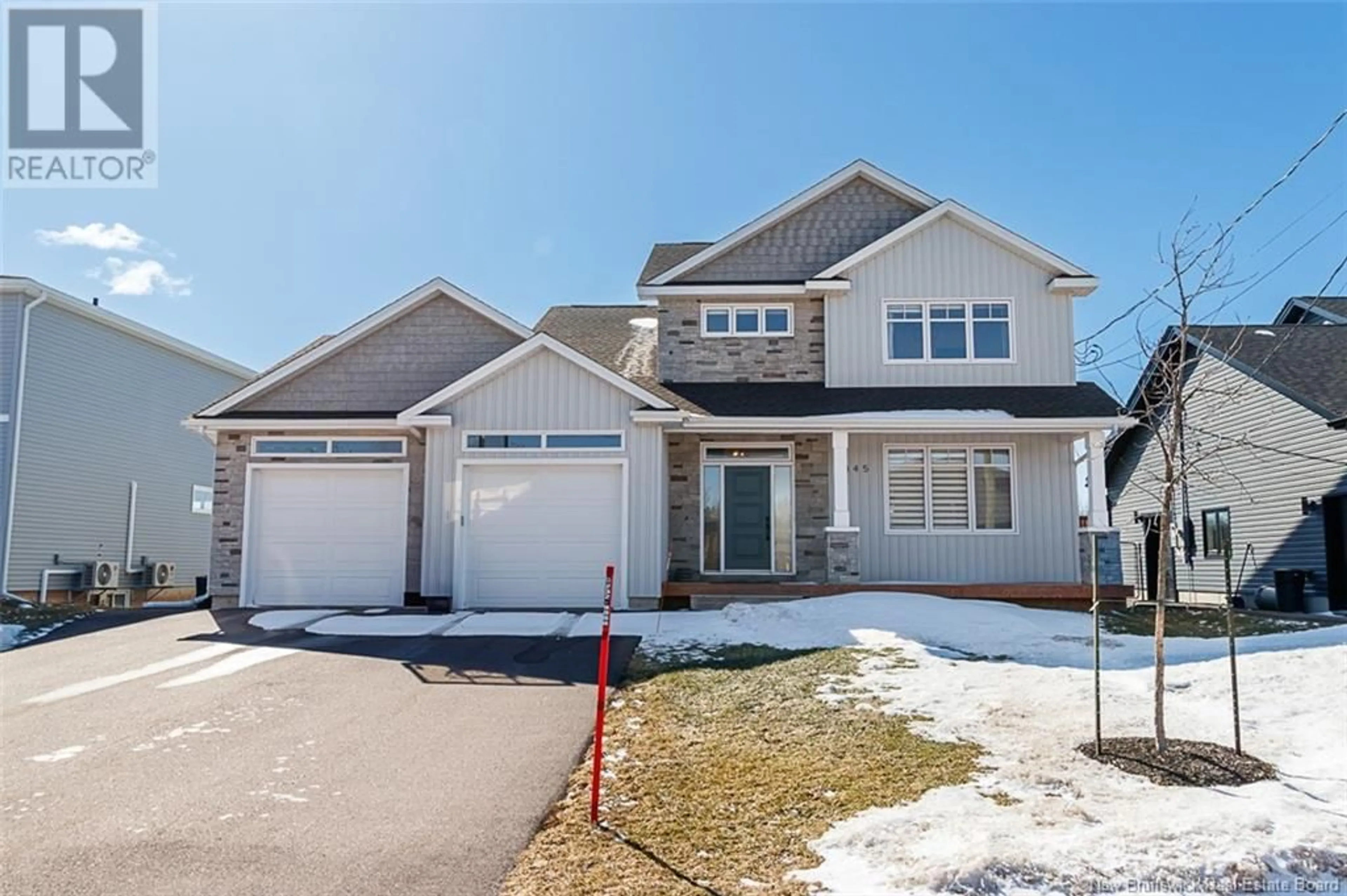Home with vinyl exterior material, street for 345 GLENGROVE ROAD, Moncton New Brunswick E1A9S7