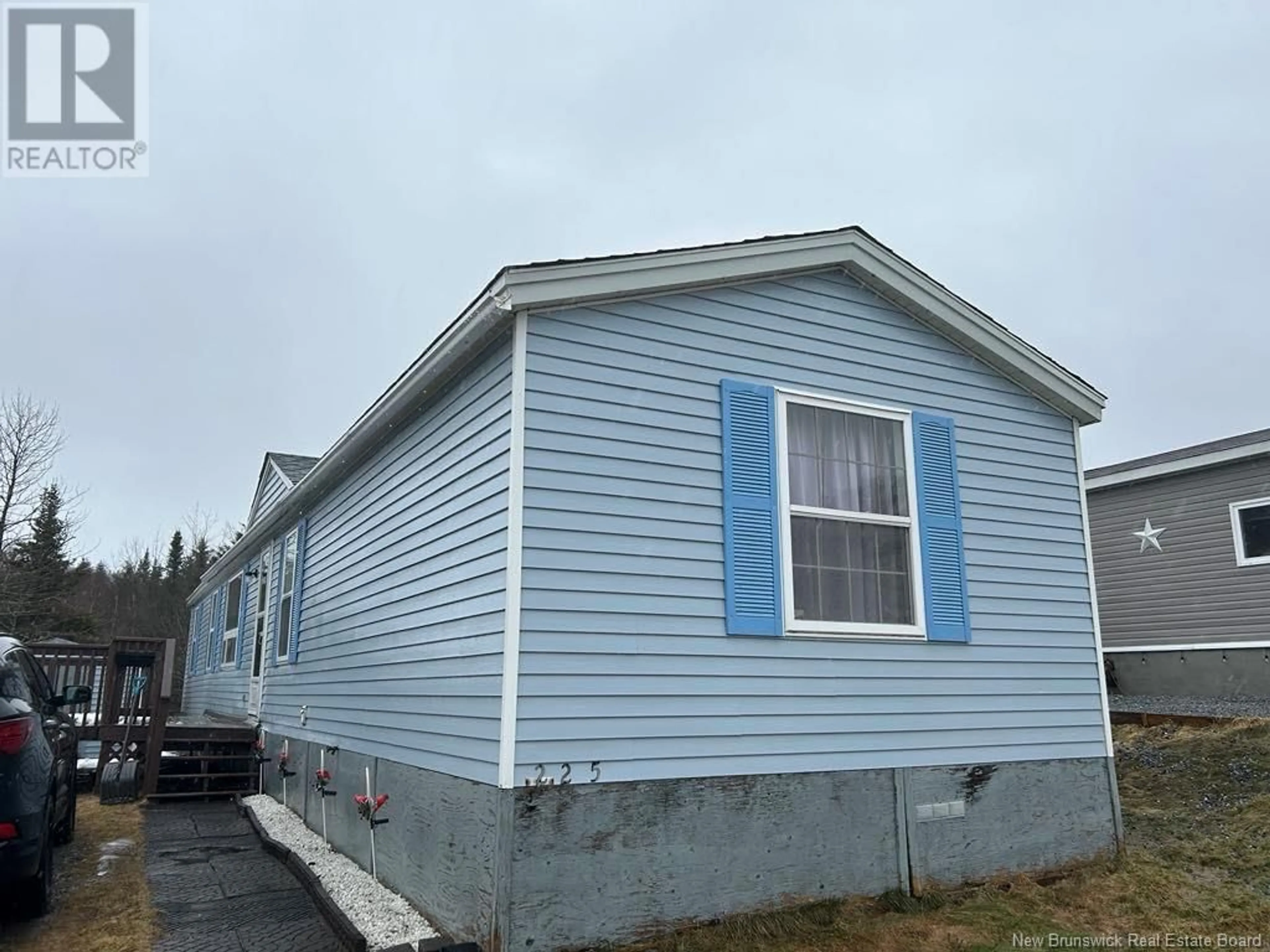 Home with vinyl exterior material, street for 225 PURDY DRIVE, Saint John New Brunswick E2H2R2
