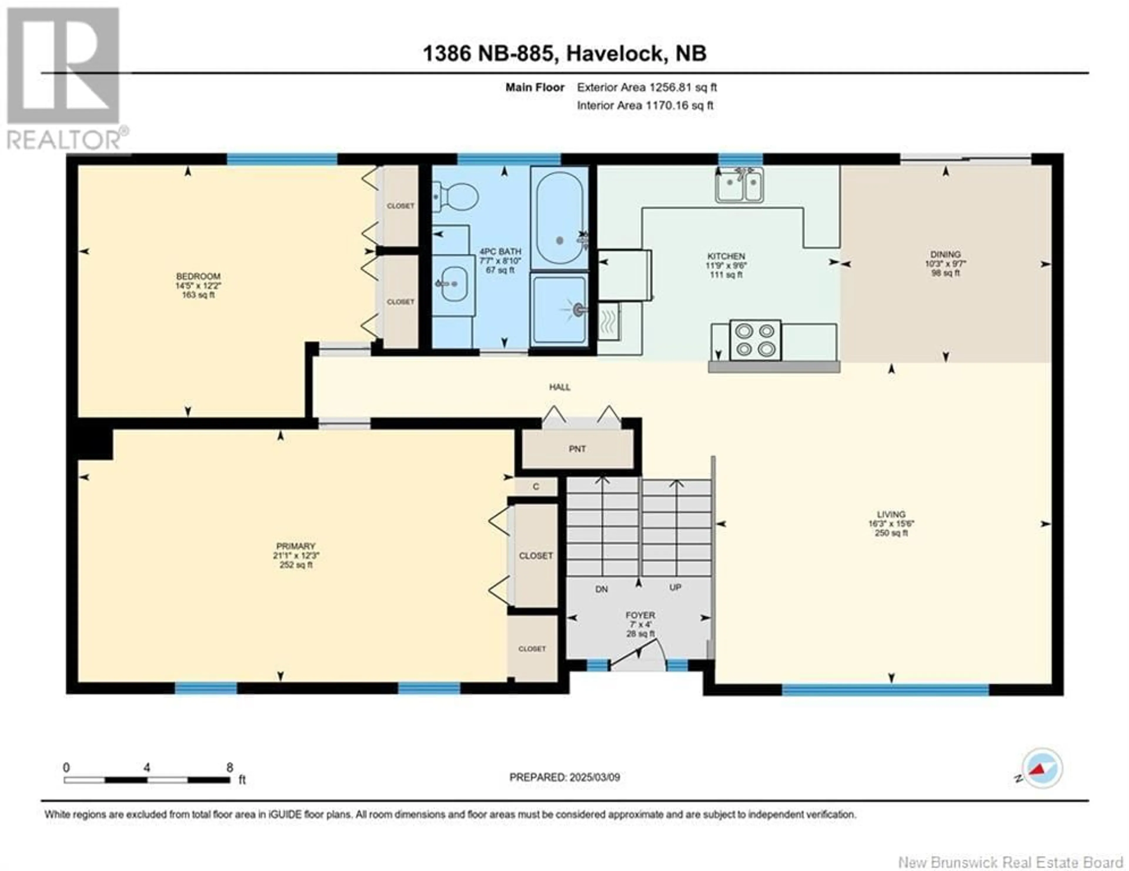 Floor plan for 1386 ROUTE 885, Kinnear Settlement New Brunswick E4Z5A3