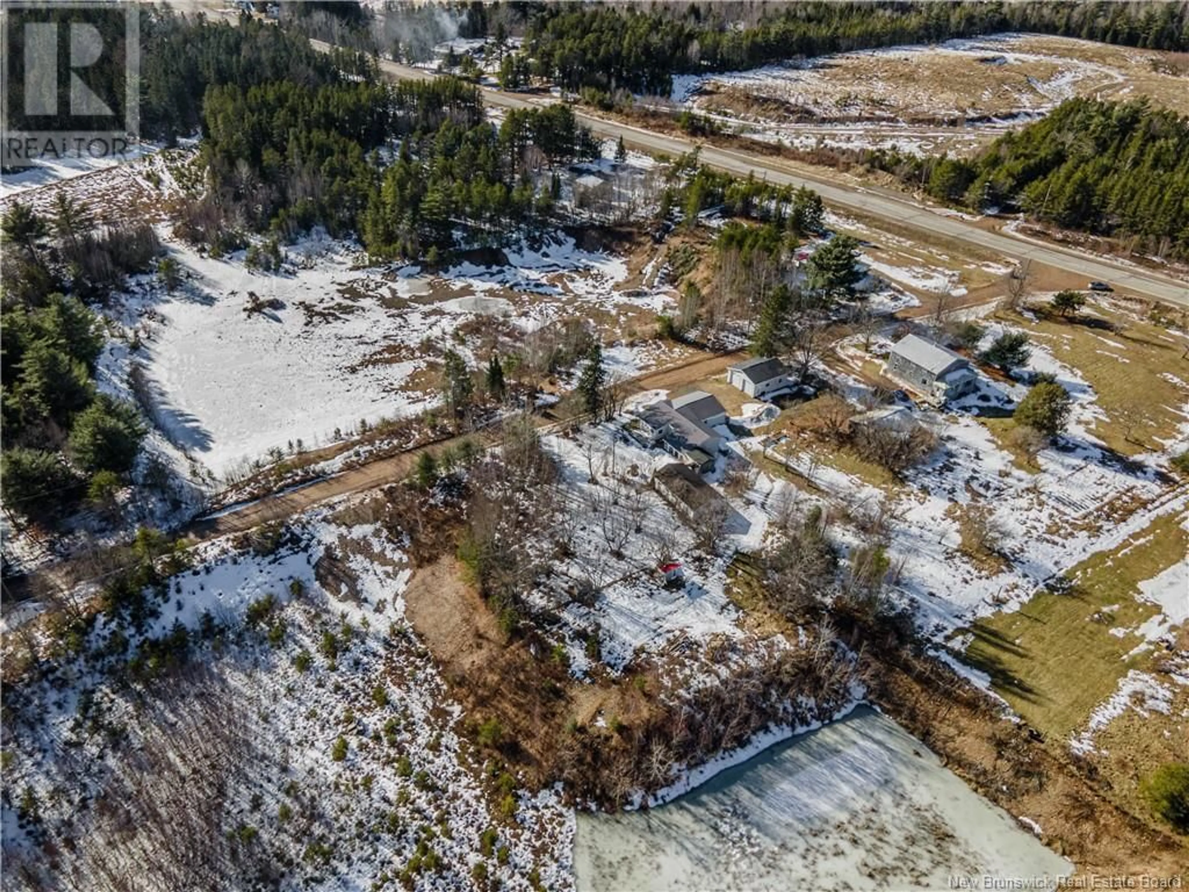 A pic from outside/outdoor area/front of a property/back of a property/a pic from drone, unknown for 9 Plains Road, Penobsquis New Brunswick E4G2C1