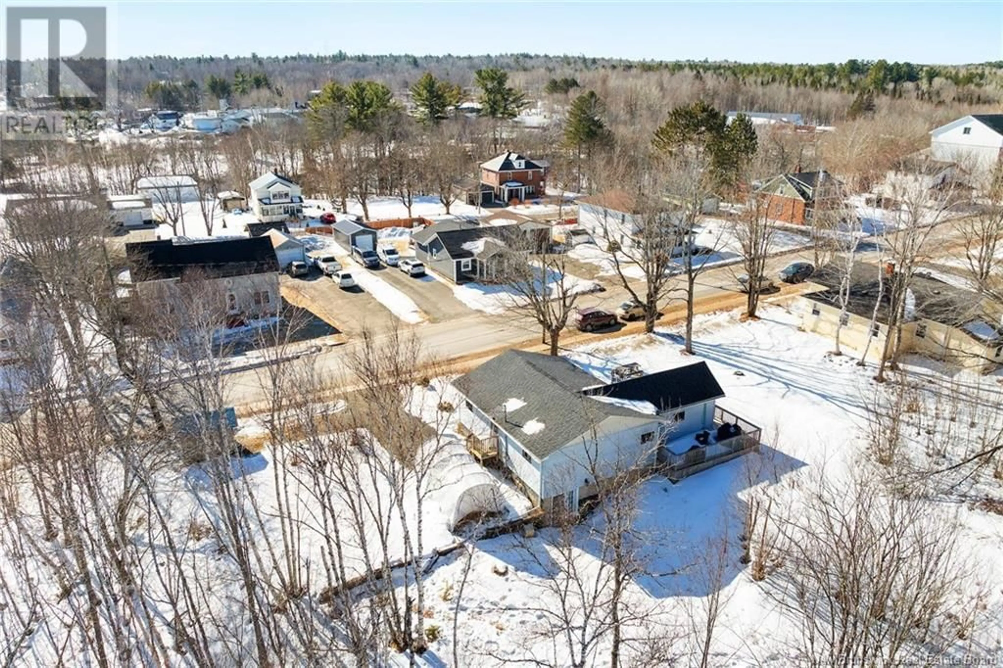 A pic from outside/outdoor area/front of a property/back of a property/a pic from drone, street for 49 King Street, Minto New Brunswick E4B3N6