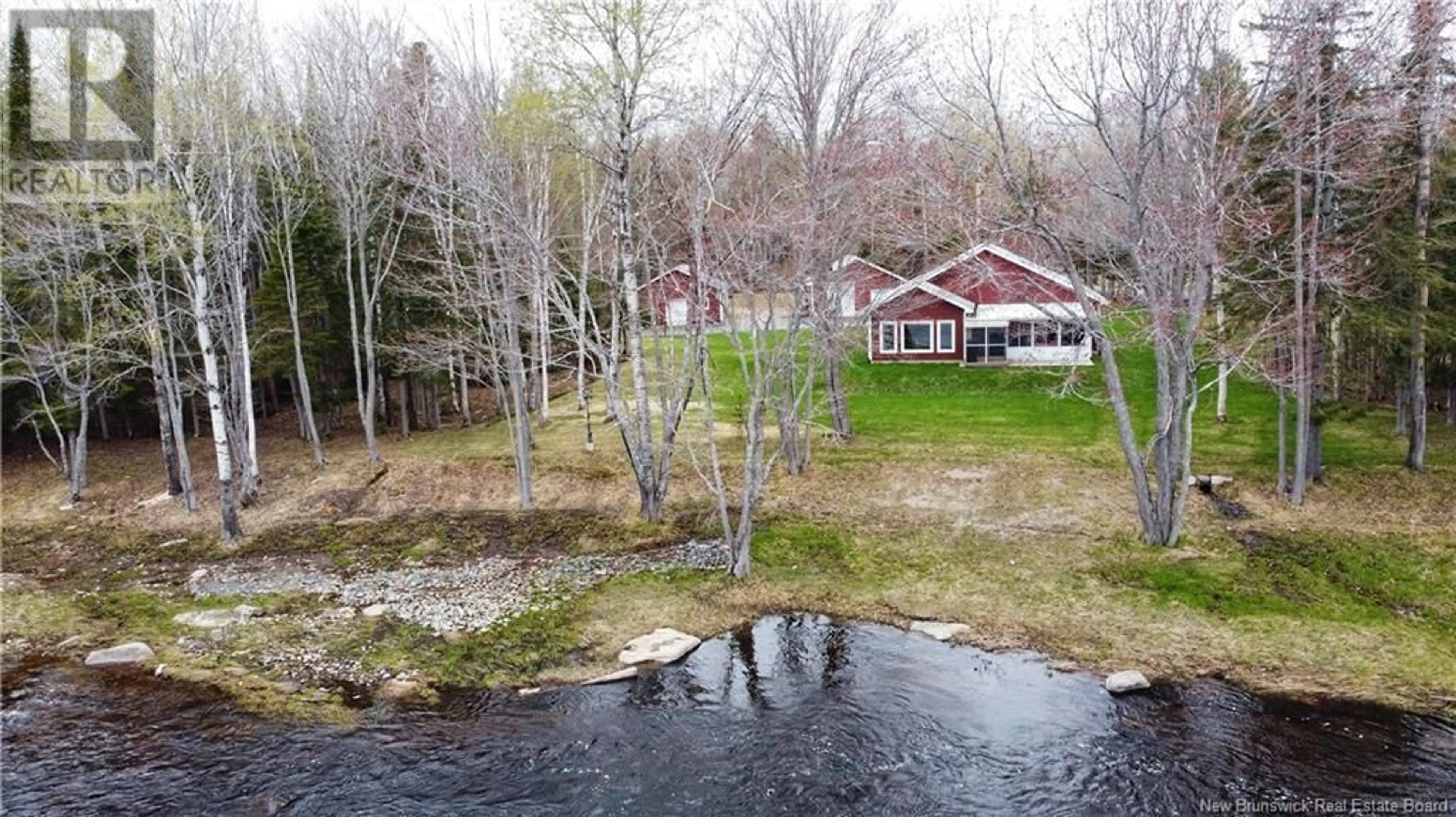 A pic from outside/outdoor area/front of a property/back of a property/a pic from drone, water/lake/river/ocean view for 545 Pabineau Falls Road, Pabineau Falls New Brunswick E2A6T7