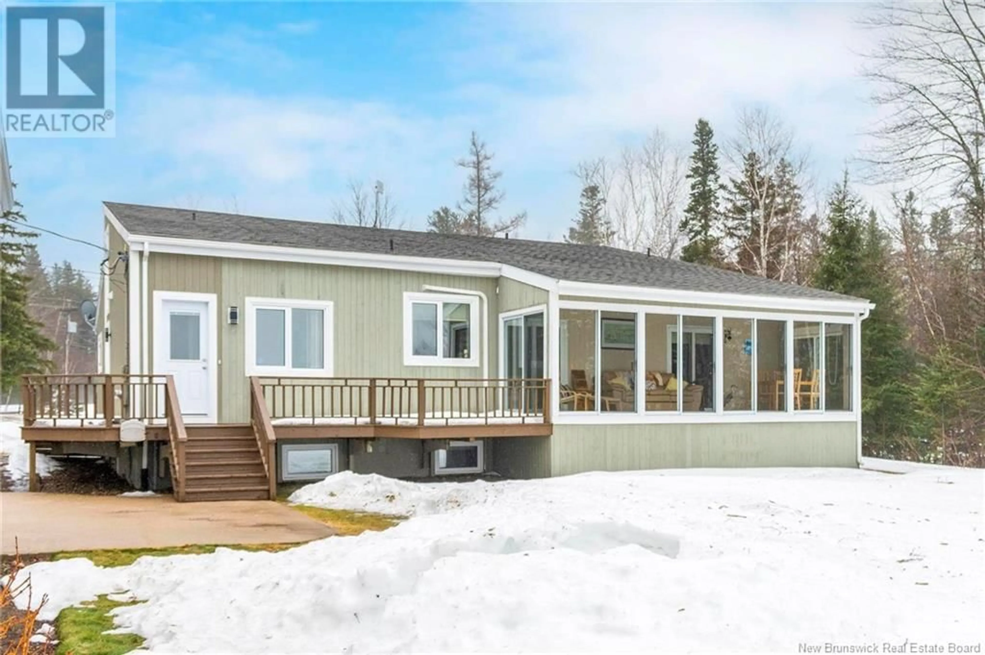 A pic from outside/outdoor area/front of a property/back of a property/a pic from drone, water/lake/river/ocean view for 5680 ROUTE 505, Jardineville New Brunswick E4W2J1