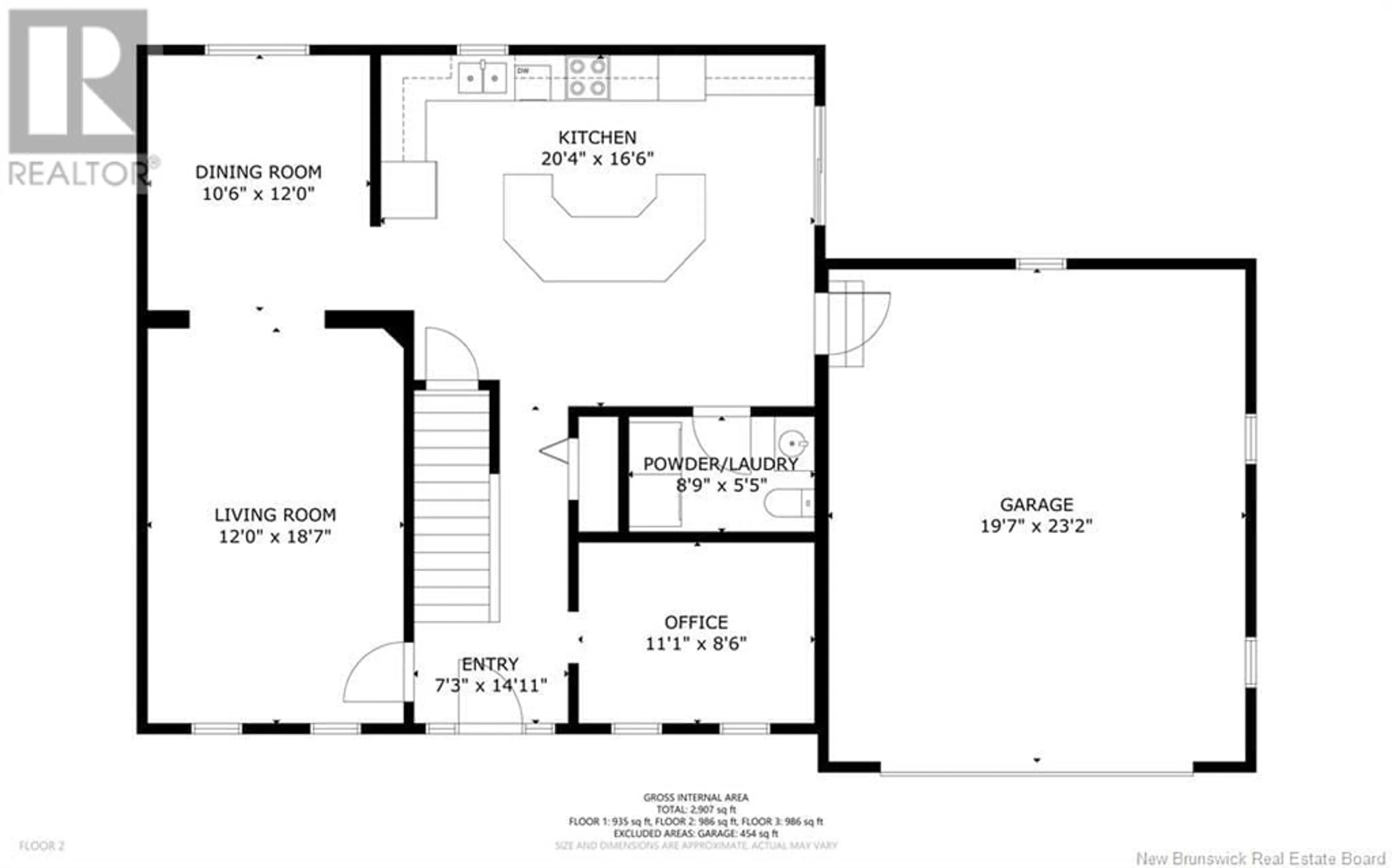 Floor plan for 156 Wilfred Avenue, Fredericton New Brunswick E3B9S1