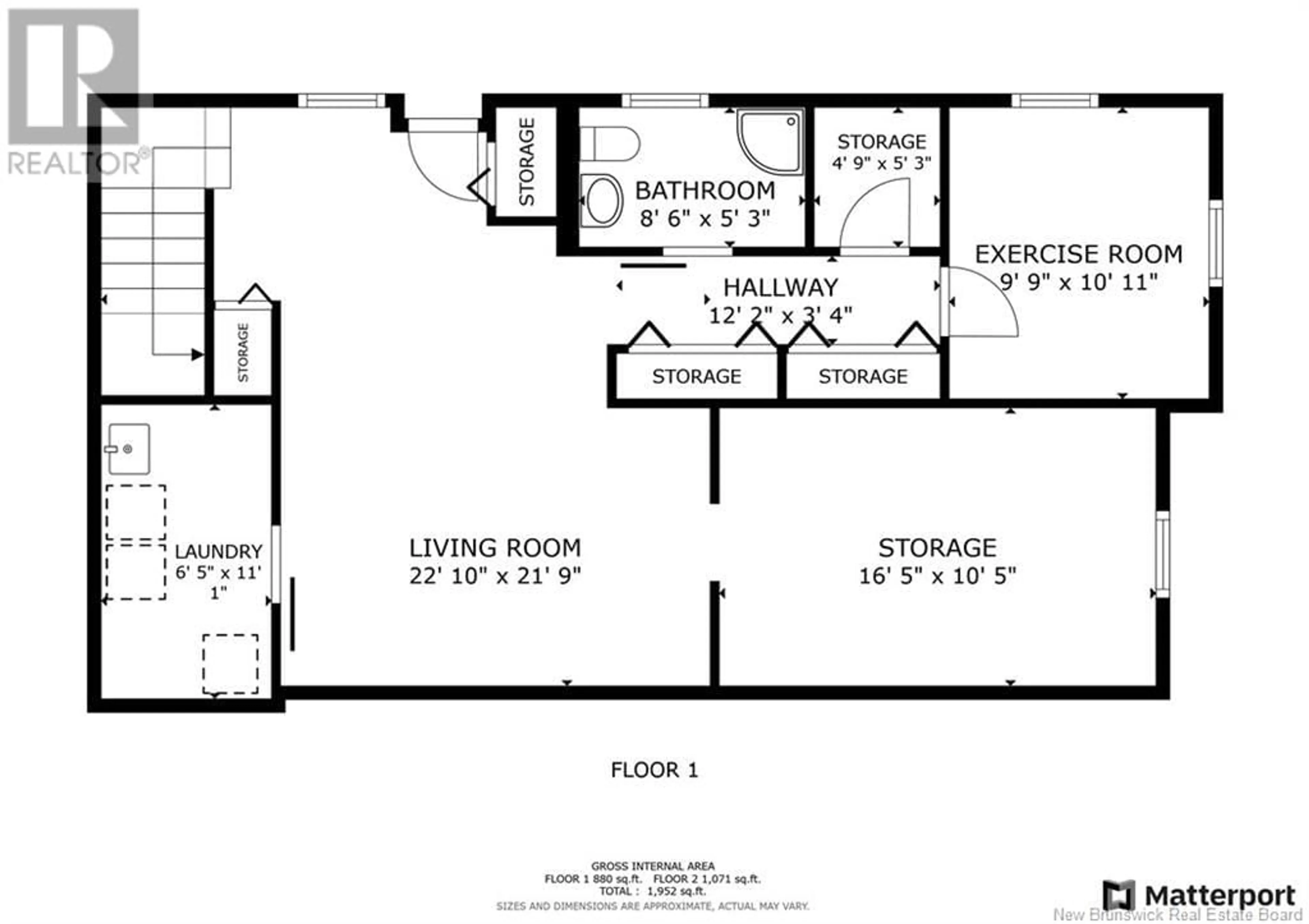 Floor plan for 164 Adams Street, Fredericton New Brunswick E3B7G3