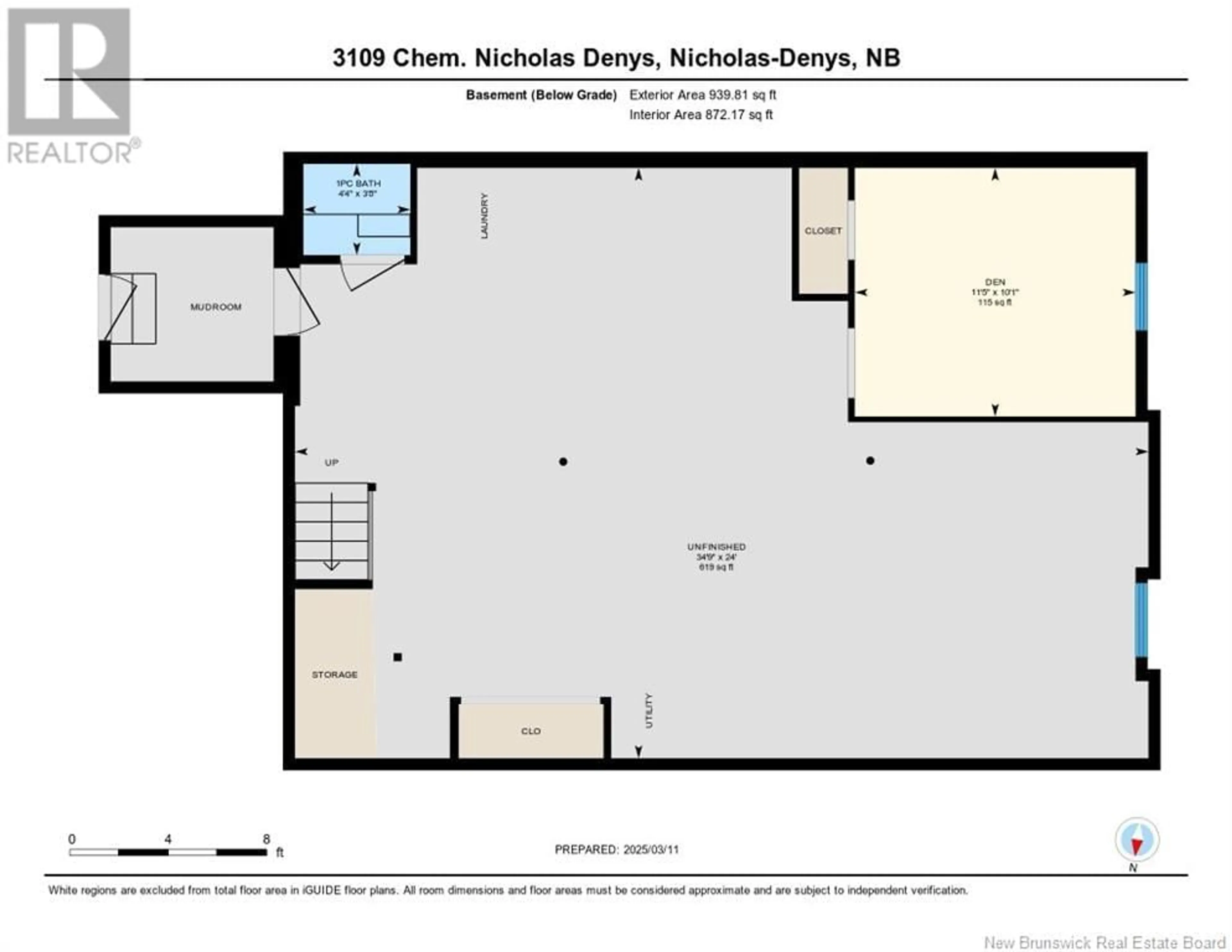 Floor plan for 3109 Ch Nicholas Denys, Nicholas Denys New Brunswick E8K3E1