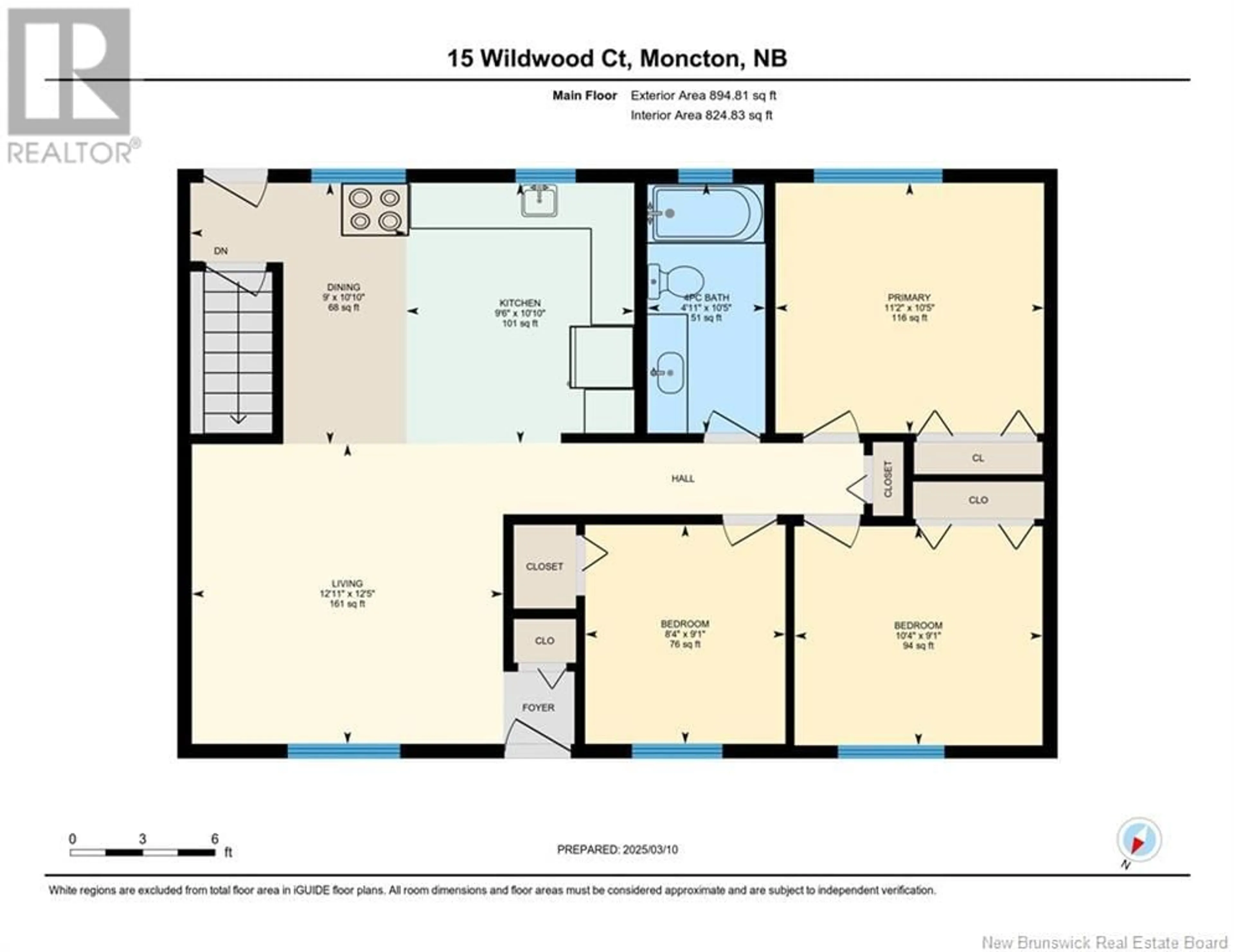 Floor plan for 15 Wildwood Court, Moncton New Brunswick E1E2M4