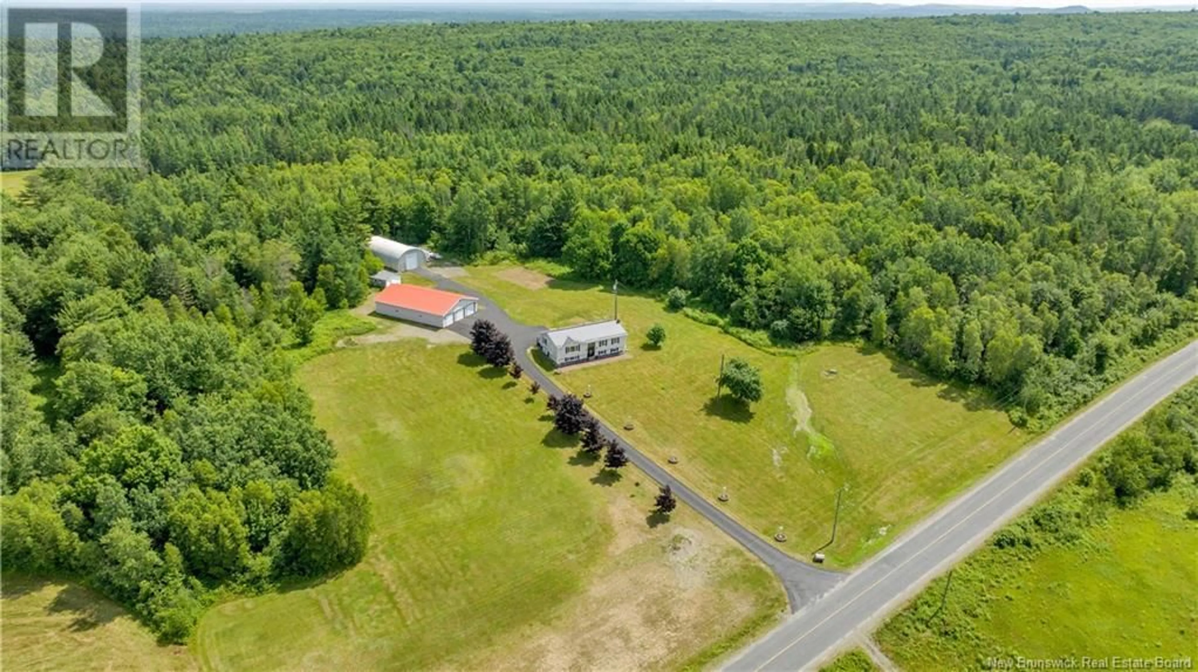 A pic from outside/outdoor area/front of a property/back of a property/a pic from drone, unknown for 2049 ROUTE 760, Johnson Settlement New Brunswick E5A1R9