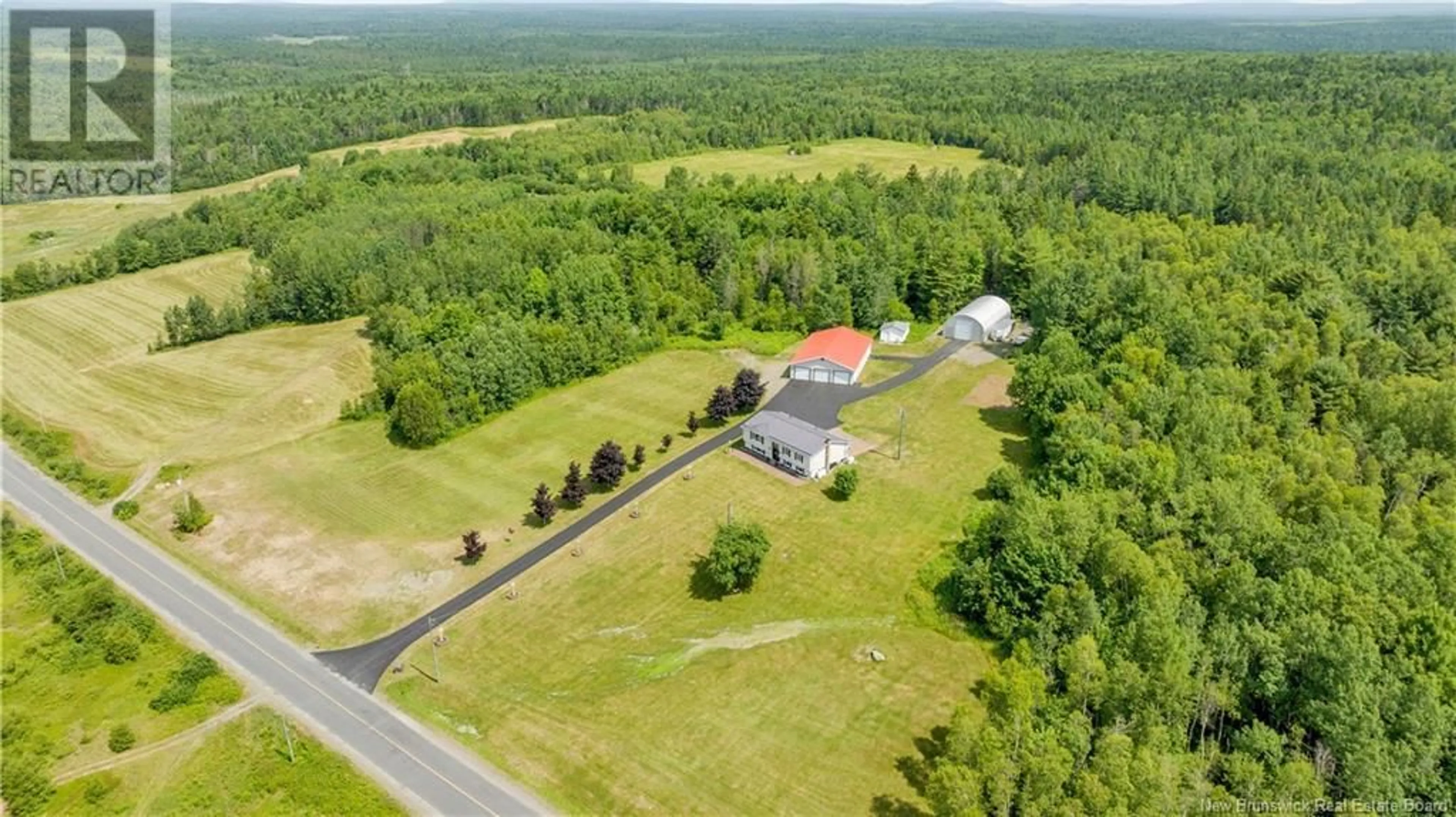 A pic from outside/outdoor area/front of a property/back of a property/a pic from drone, unknown for 2049 ROUTE 760, Johnson Settlement New Brunswick E5A1R9