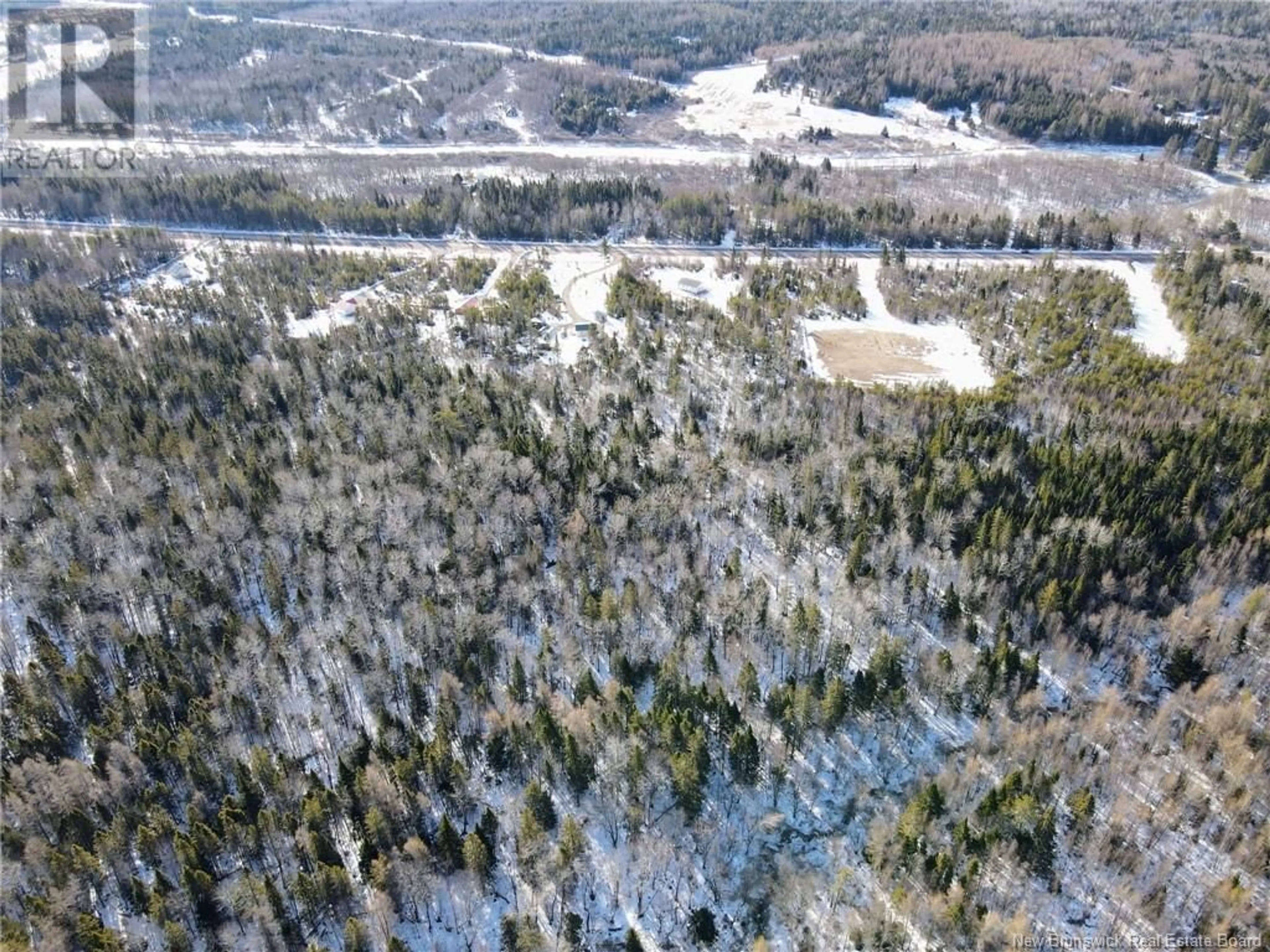 A pic from outside/outdoor area/front of a property/back of a property/a pic from drone, forest/trees view for 6775 Route 112, Canaan New Brunswick E4Z5X6