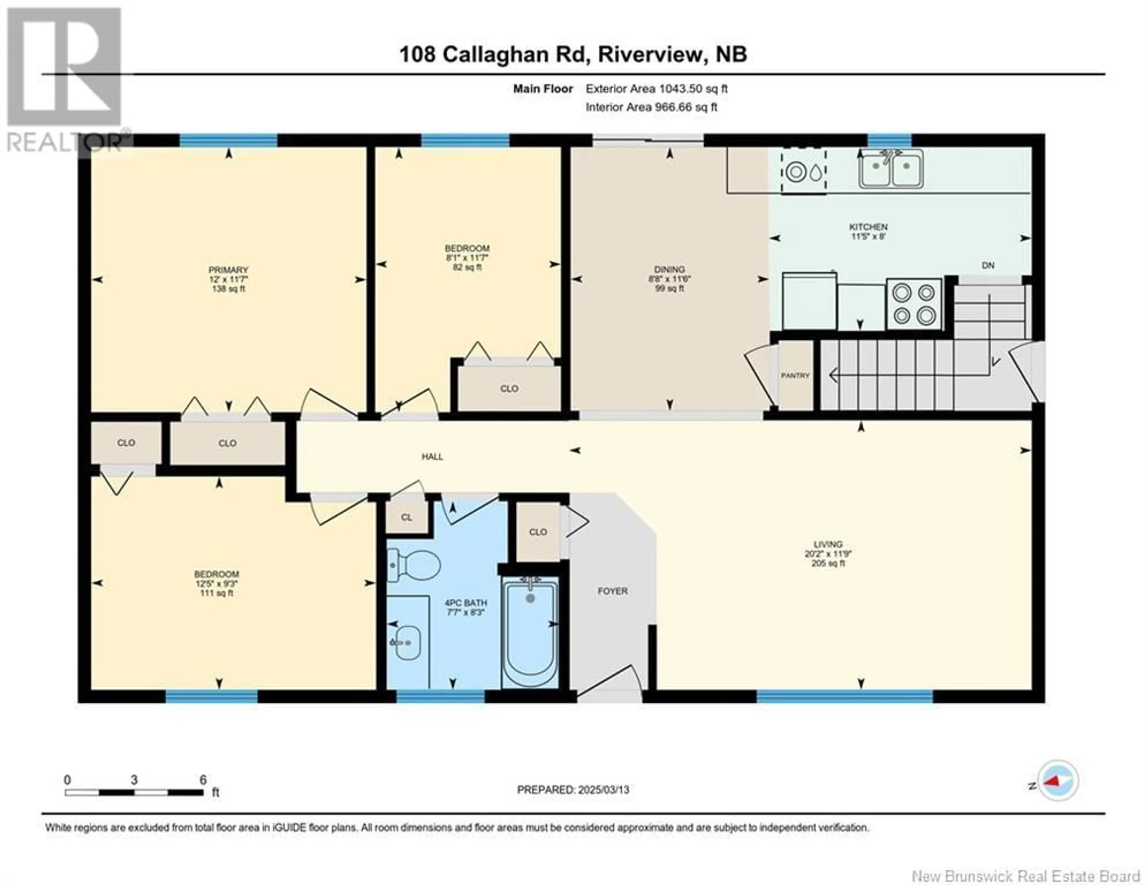 Floor plan for 108 Callaghan Road, Riverview New Brunswick E1G4W6