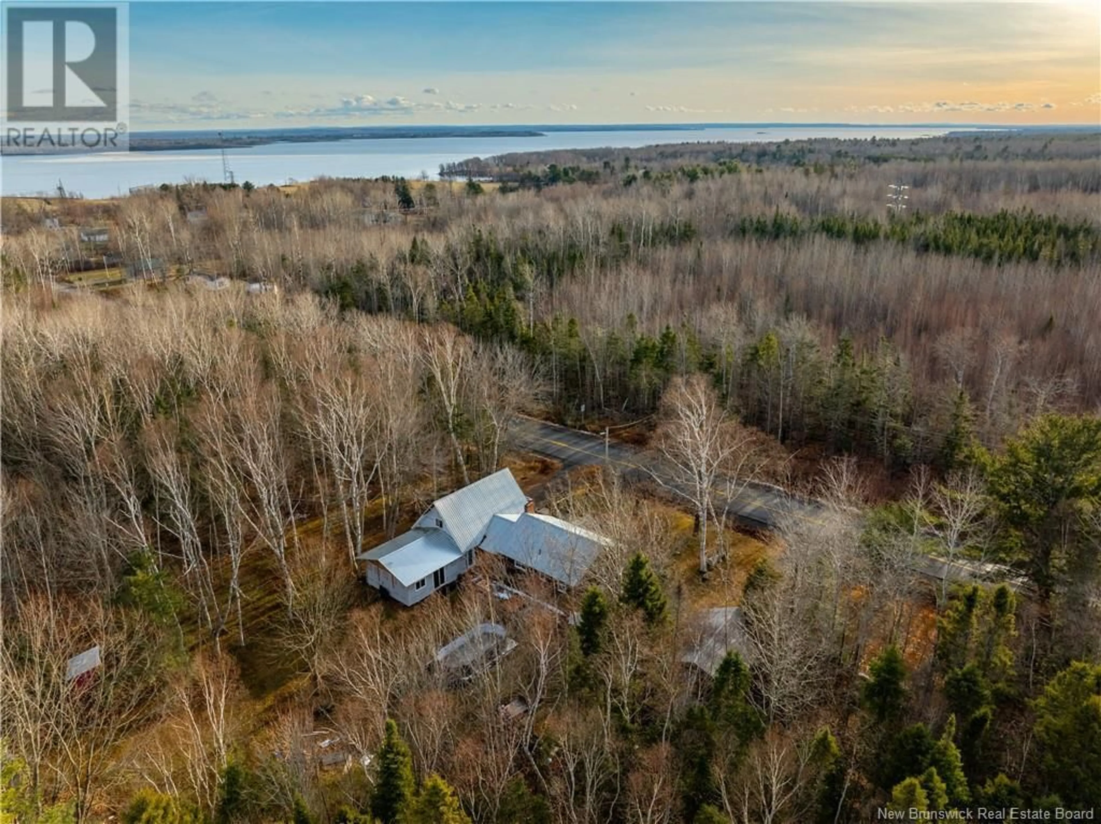 A pic from outside/outdoor area/front of a property/back of a property/a pic from drone, water/lake/river/ocean view for 4068 ROUTE 690, Newcastle Creek New Brunswick E4B2M2