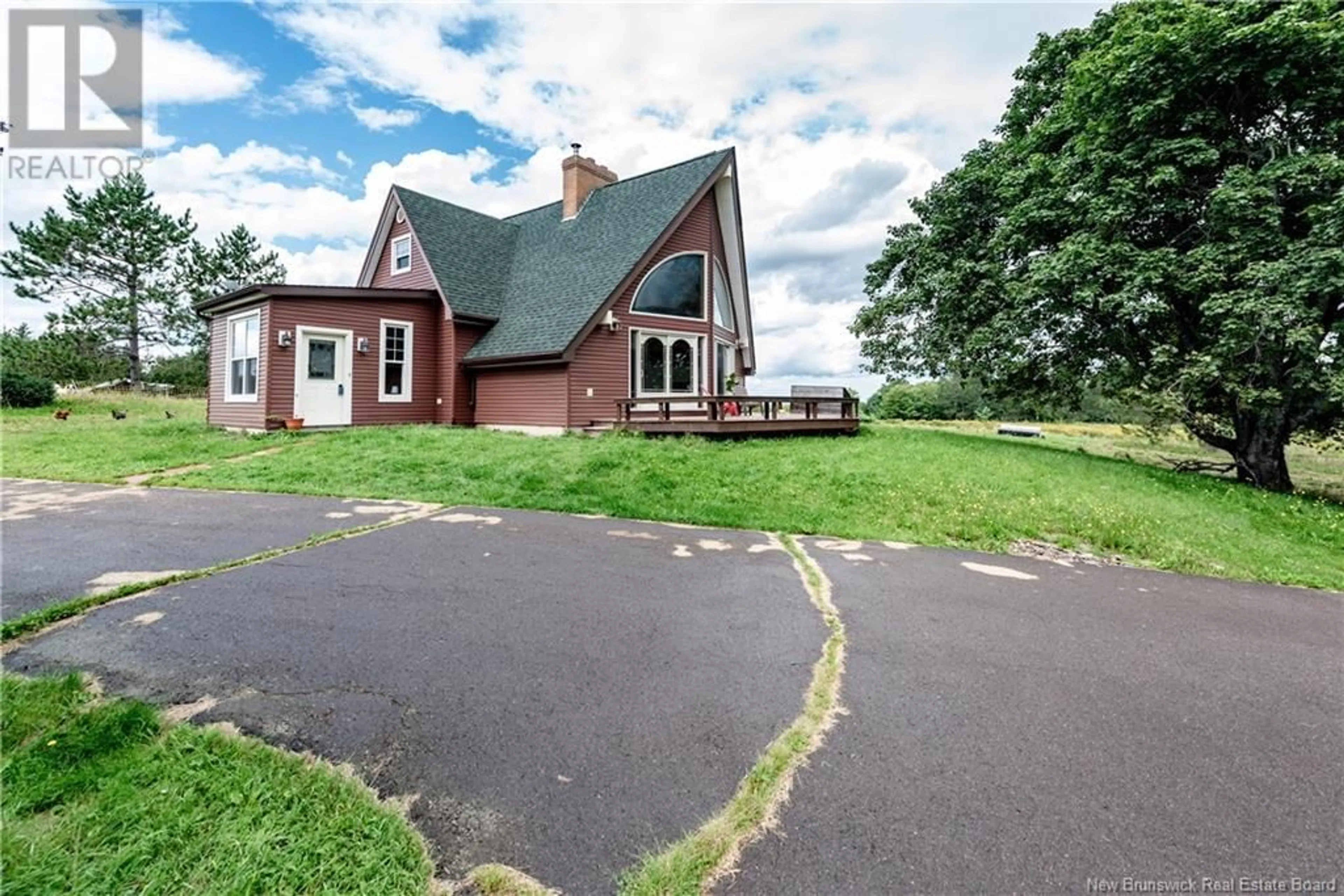 A pic from outside/outdoor area/front of a property/back of a property/a pic from drone, street for 1163 ROUTE 465, Clairville New Brunswick E4T2K9