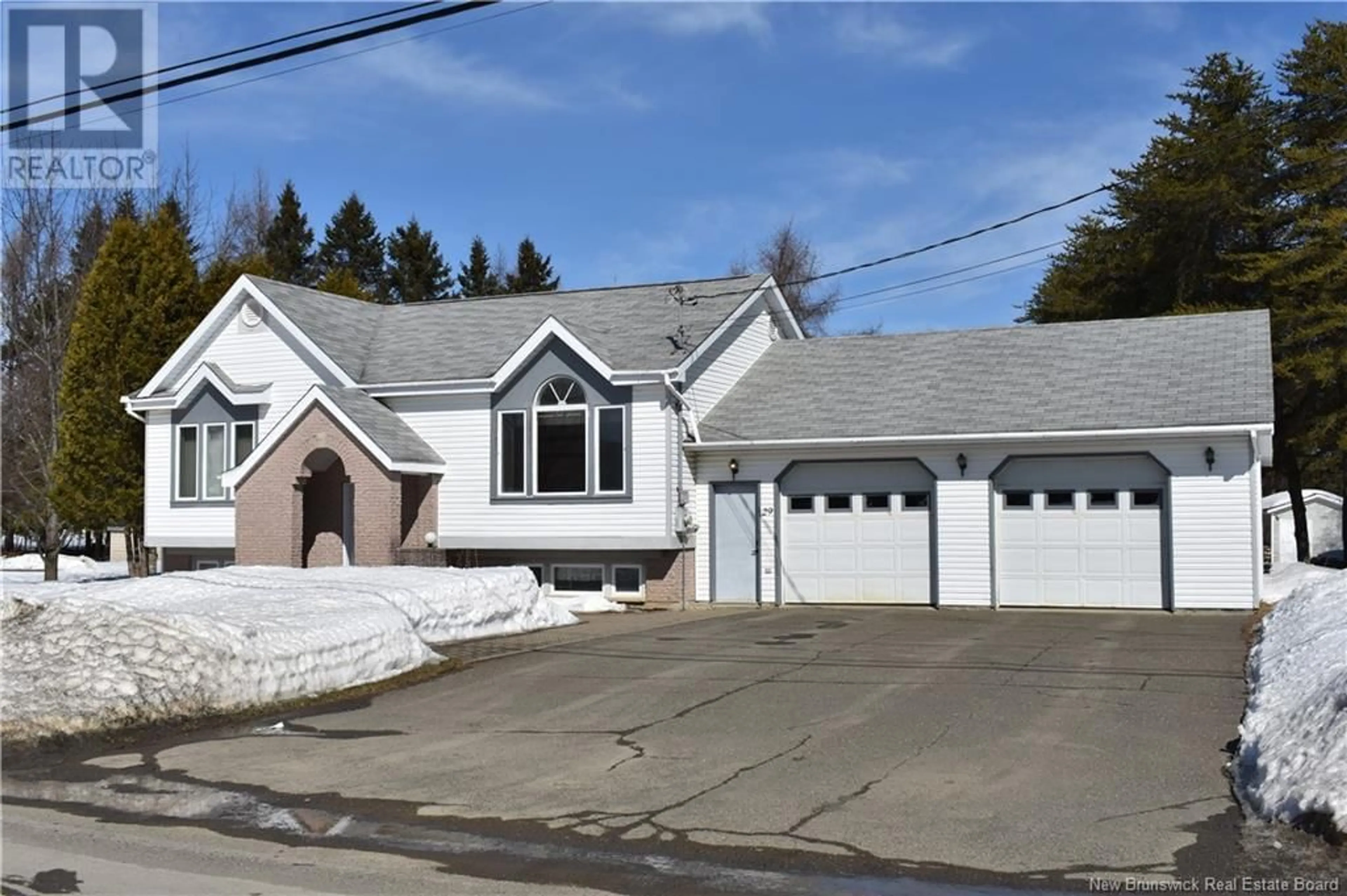 Home with vinyl exterior material, street for 29 BEECH GLEN ROAD, Perth-Andover New Brunswick E7H1H9