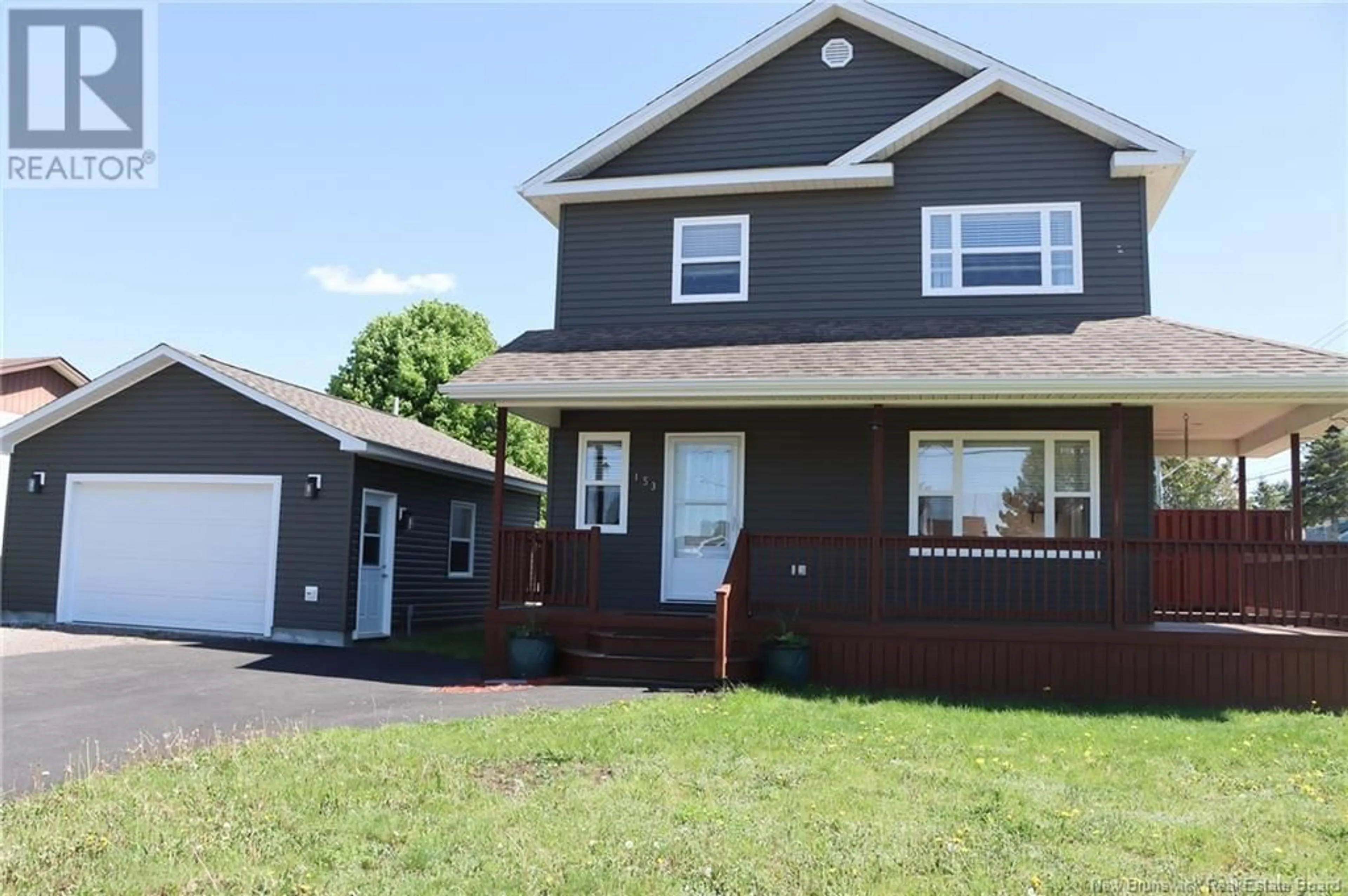 Home with vinyl exterior material, street for 153 SHORE DRIVE, Shediac New Brunswick E4P2S4