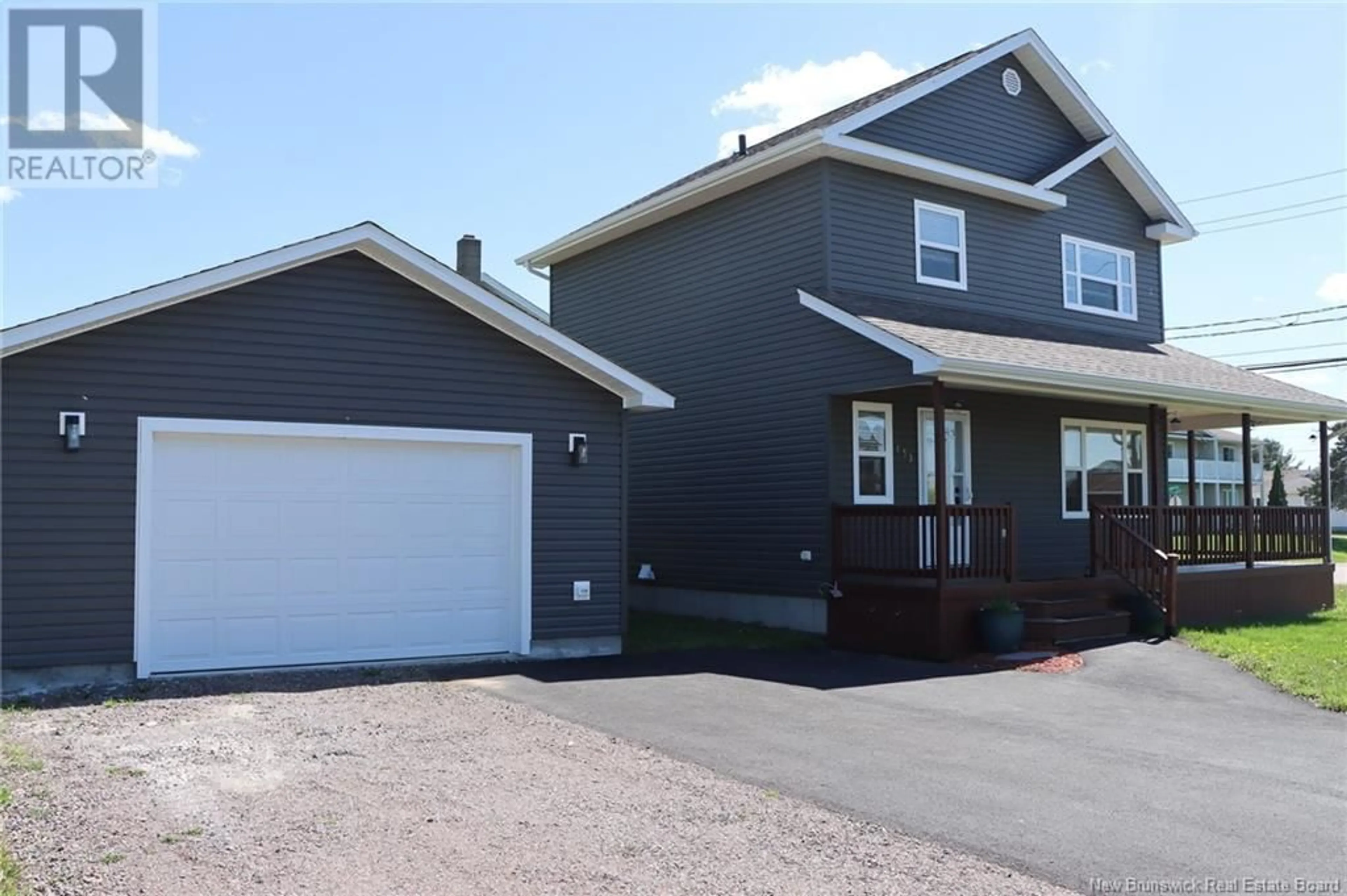 Home with vinyl exterior material, street for 153 SHORE DRIVE, Shediac New Brunswick E4P2S4