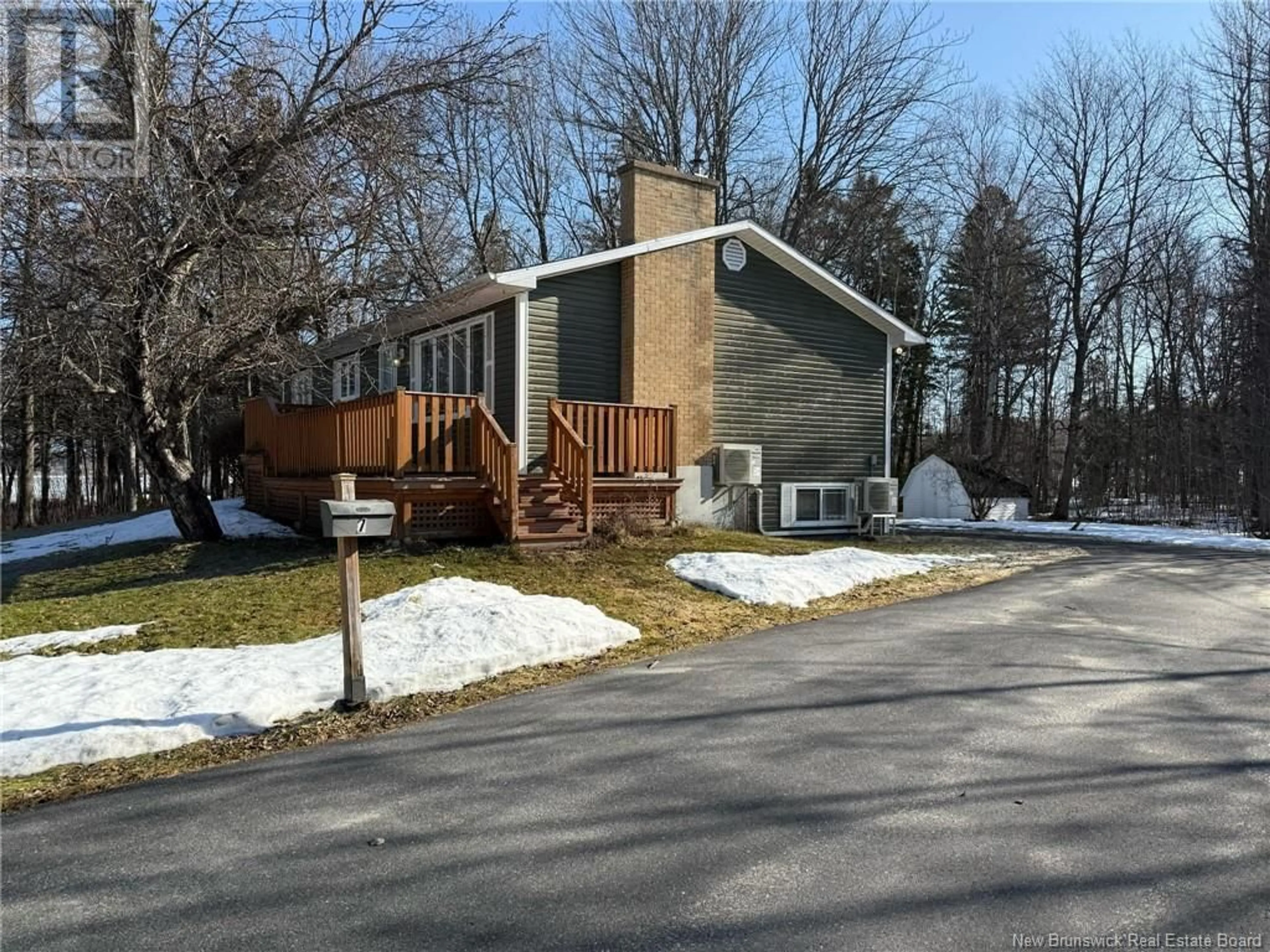 Home with vinyl exterior material, street for 7 Tozer Avenue, Miramichi New Brunswick E1N3K2