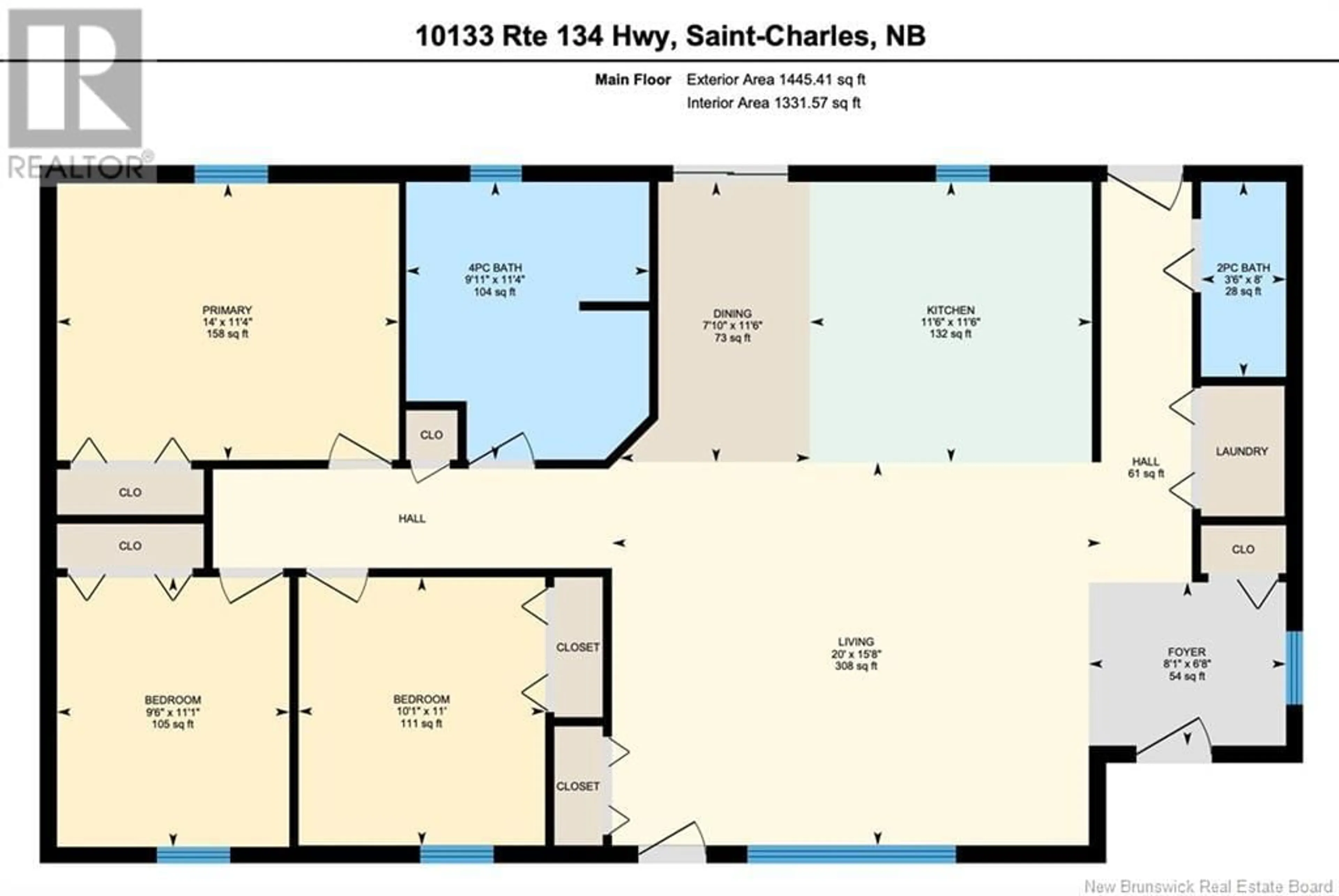 Floor plan for 10133 ROUTE 134, Saint-Charles New Brunswick E4X1J3