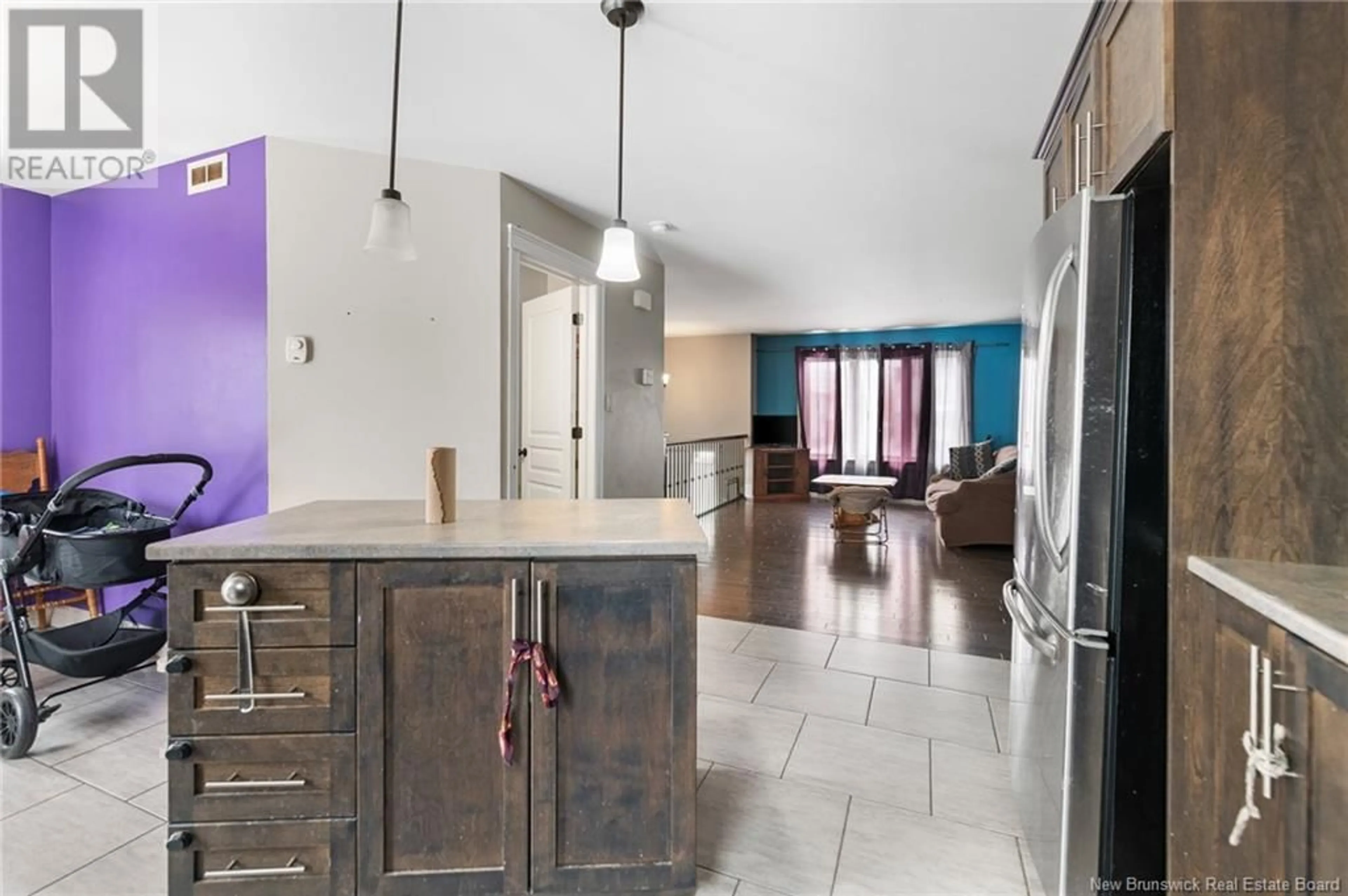 Open concept kitchen, ceramic/tile floor for 43-45 MILL ROAD, Moncton New Brunswick E1A4A3