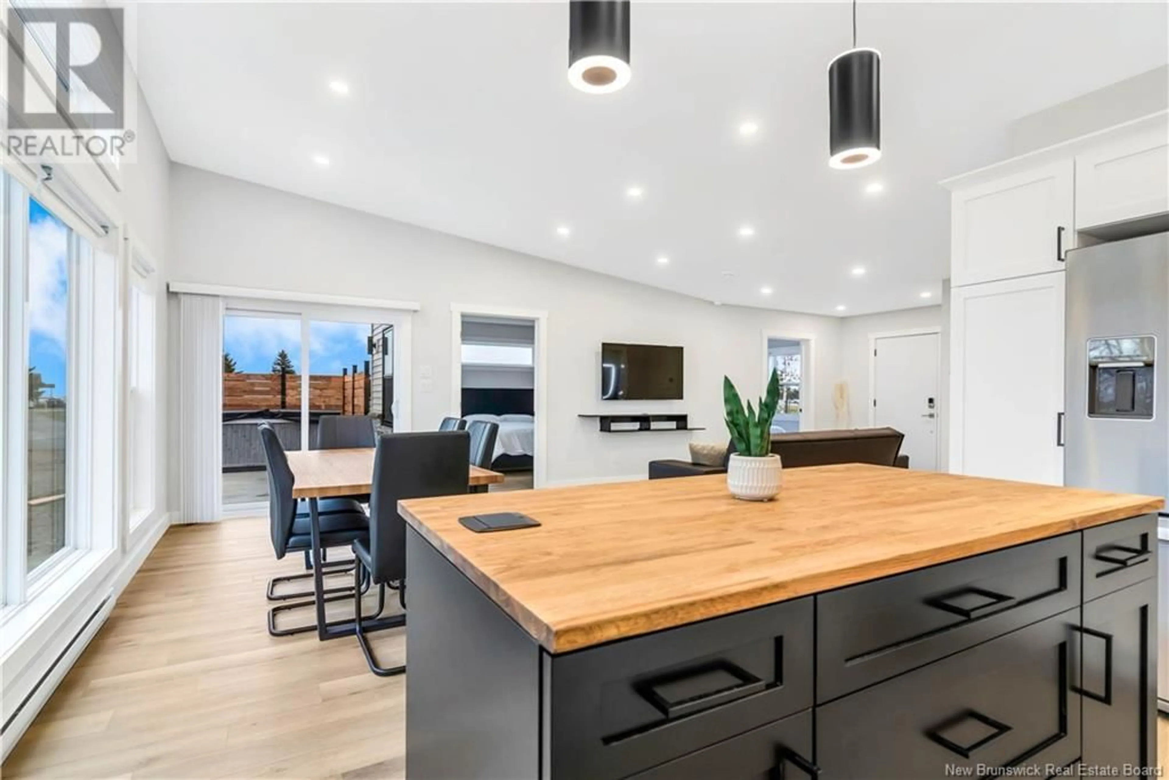 Open concept kitchen, wood/laminate floor for 89-91 YORK, Richibucto New Brunswick E4W4K2