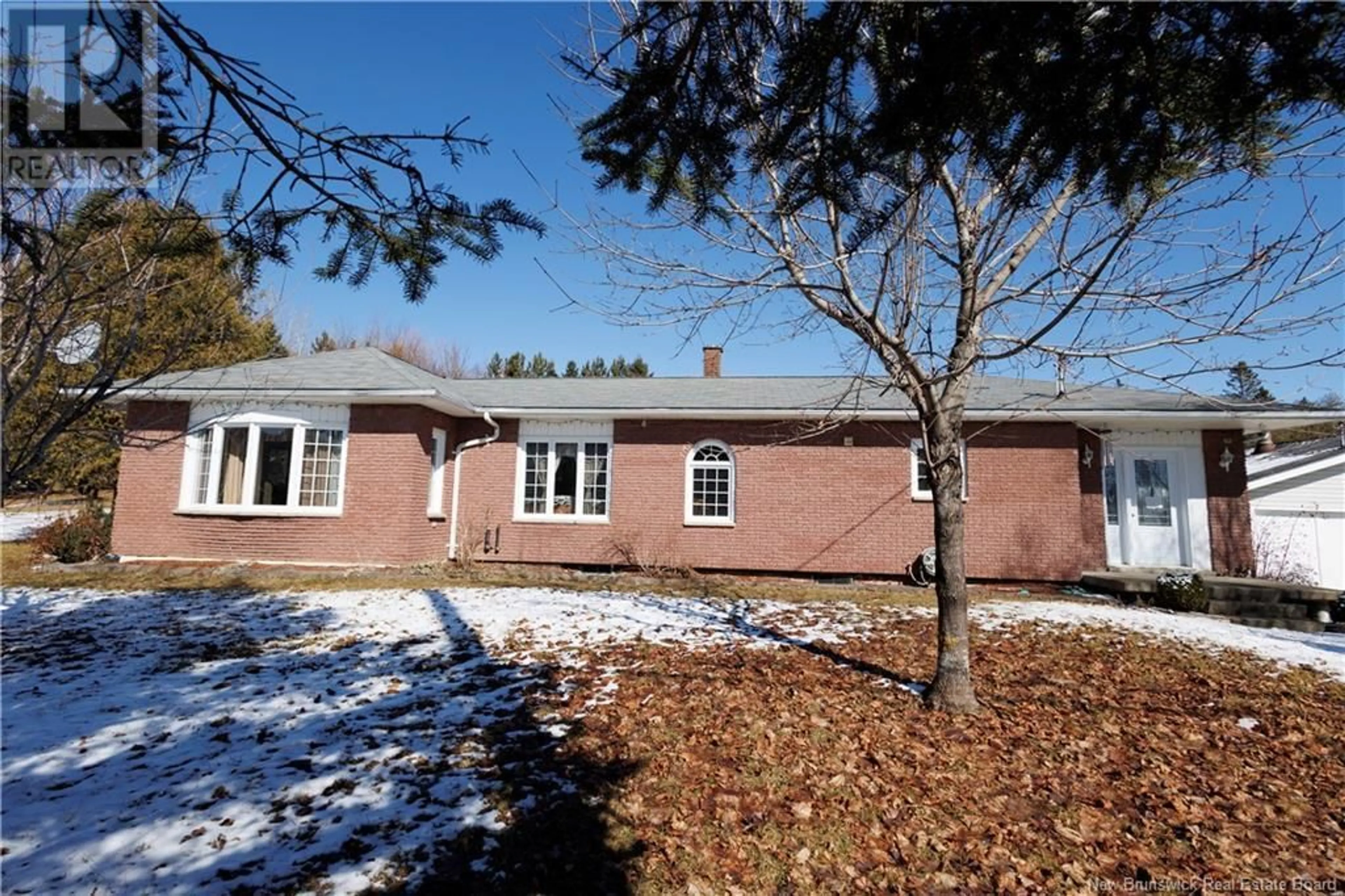 Home with vinyl exterior material, street for 3418 ROUTE 108, New Denmark New Brunswick E7G2S7
