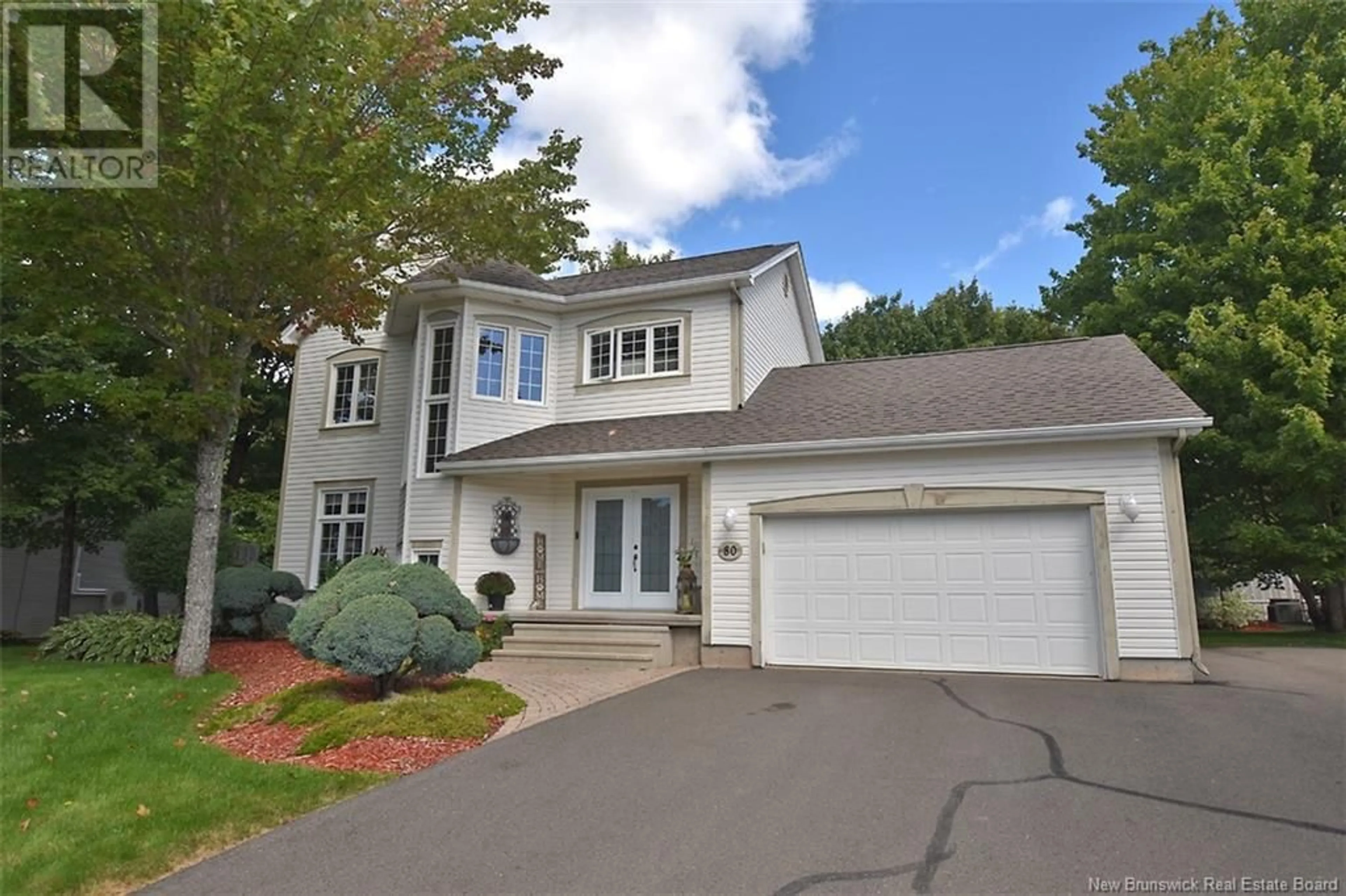 Home with vinyl exterior material, street for 80 BELLFLOWER STREET, New Maryland New Brunswick E3C1C2