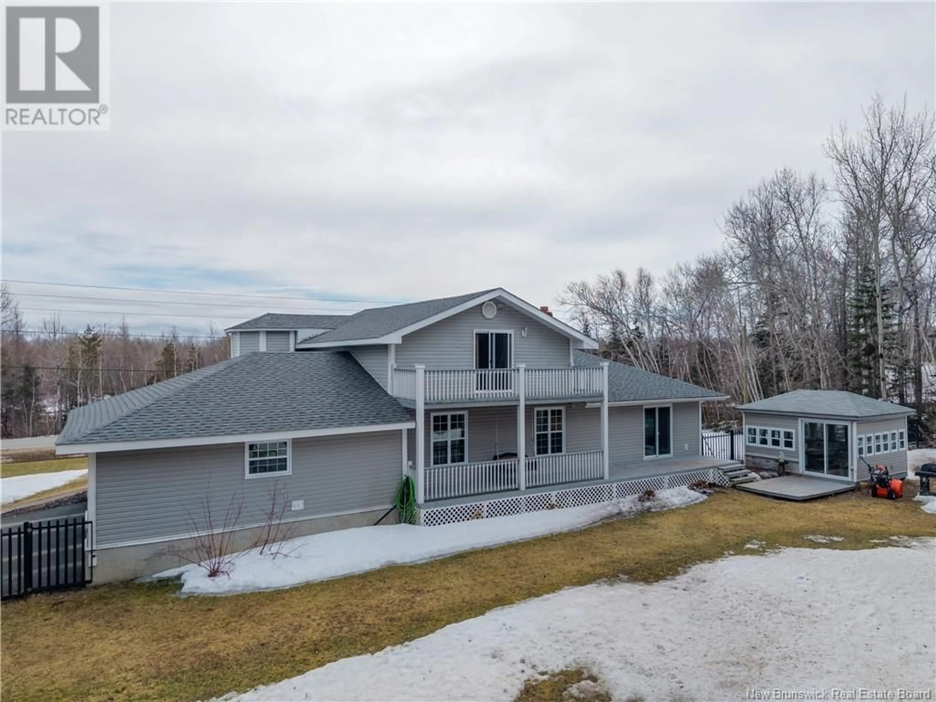 A pic from outside/outdoor area/front of a property/back of a property/a pic from drone, unknown for 1 Silverwood Drive, Miramichi New Brunswick E1V5Z1