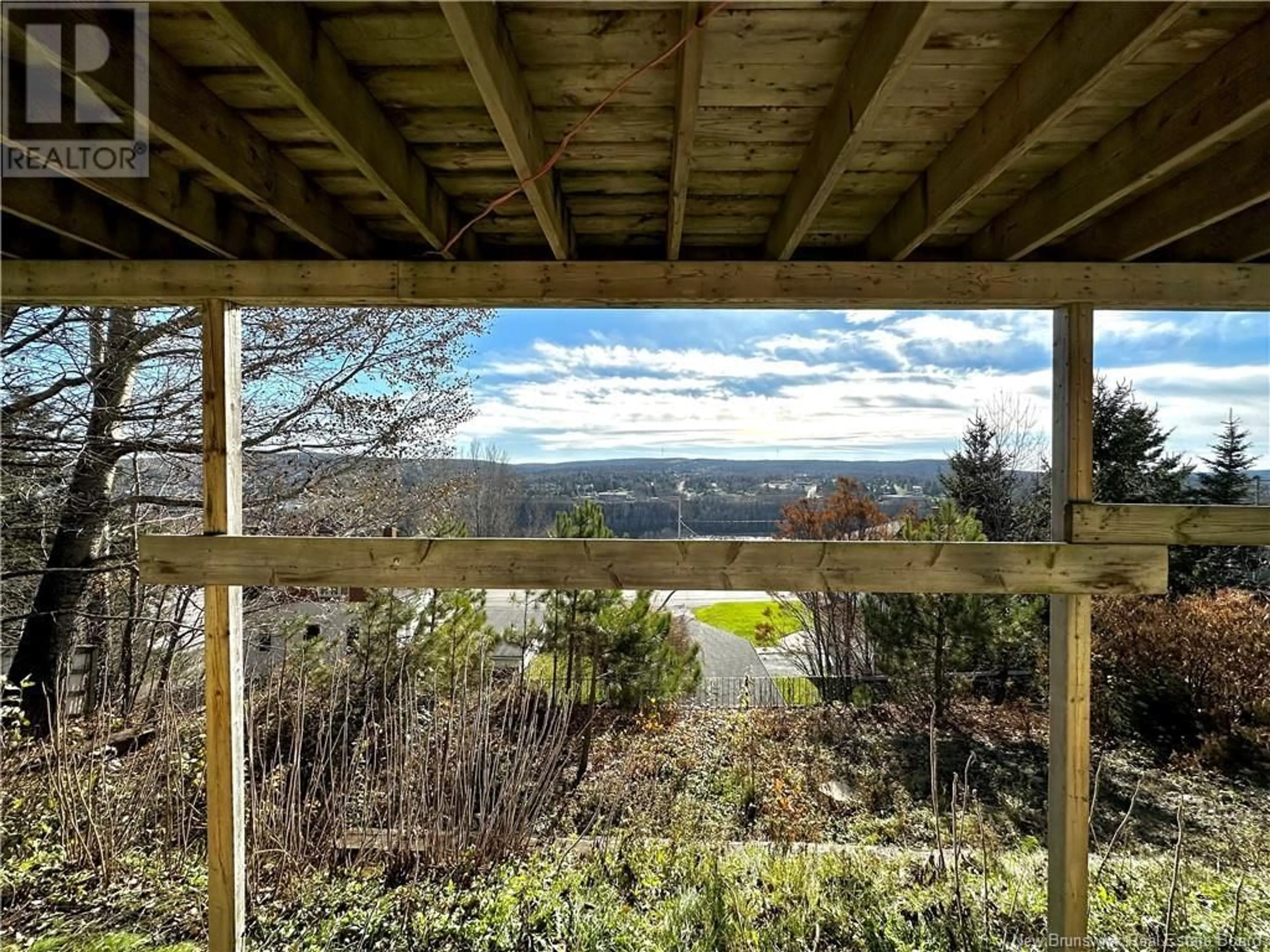 A pic from outside/outdoor area/front of a property/back of a property/a pic from drone, forest/trees view for 54 CORMIER STREET, Edmundston New Brunswick E3V2E7