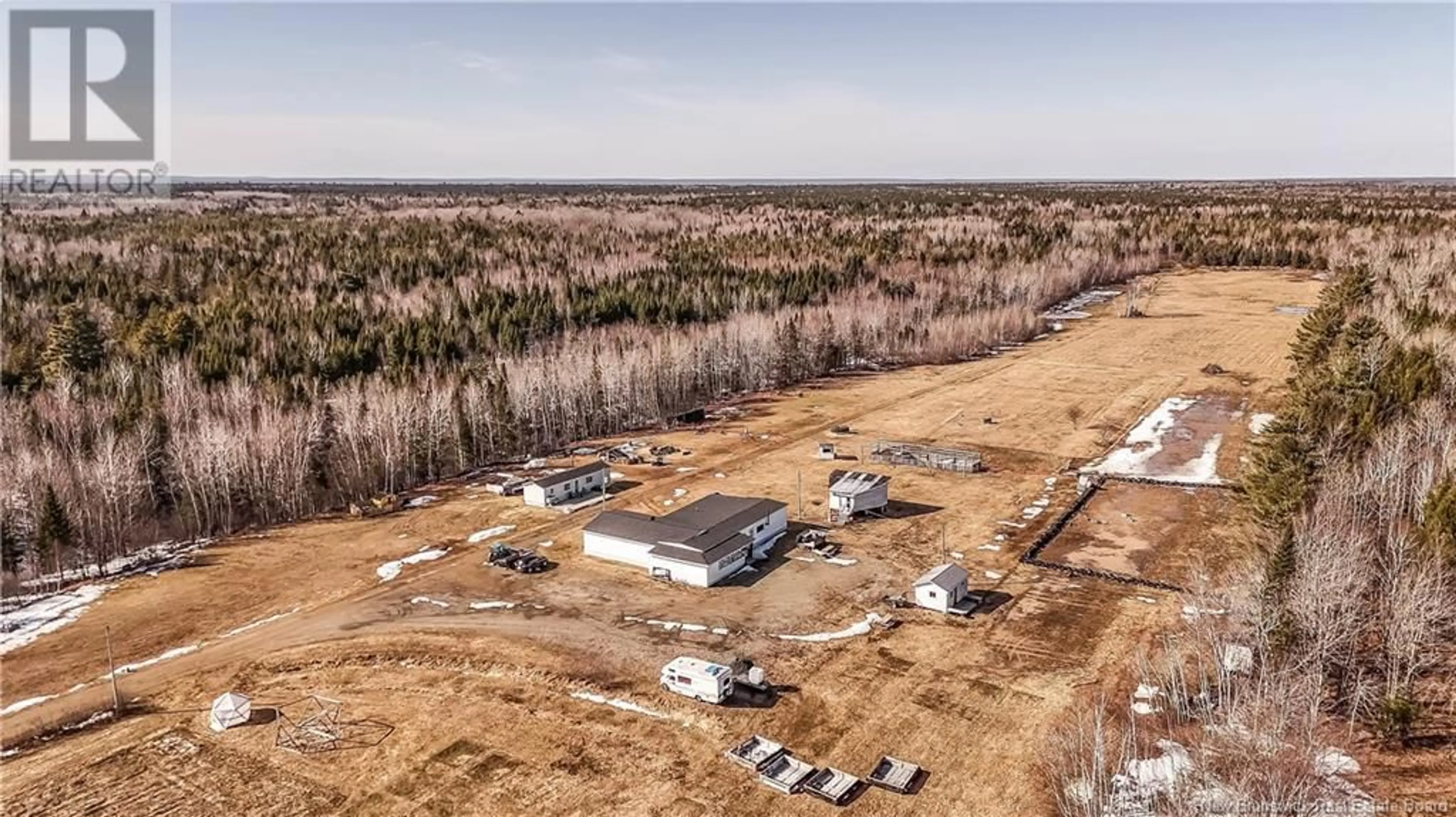 A pic from outside/outdoor area/front of a property/back of a property/a pic from drone, unknown for 336 MACLAGGAN DRIVE, Blackville New Brunswick E9B1H7
