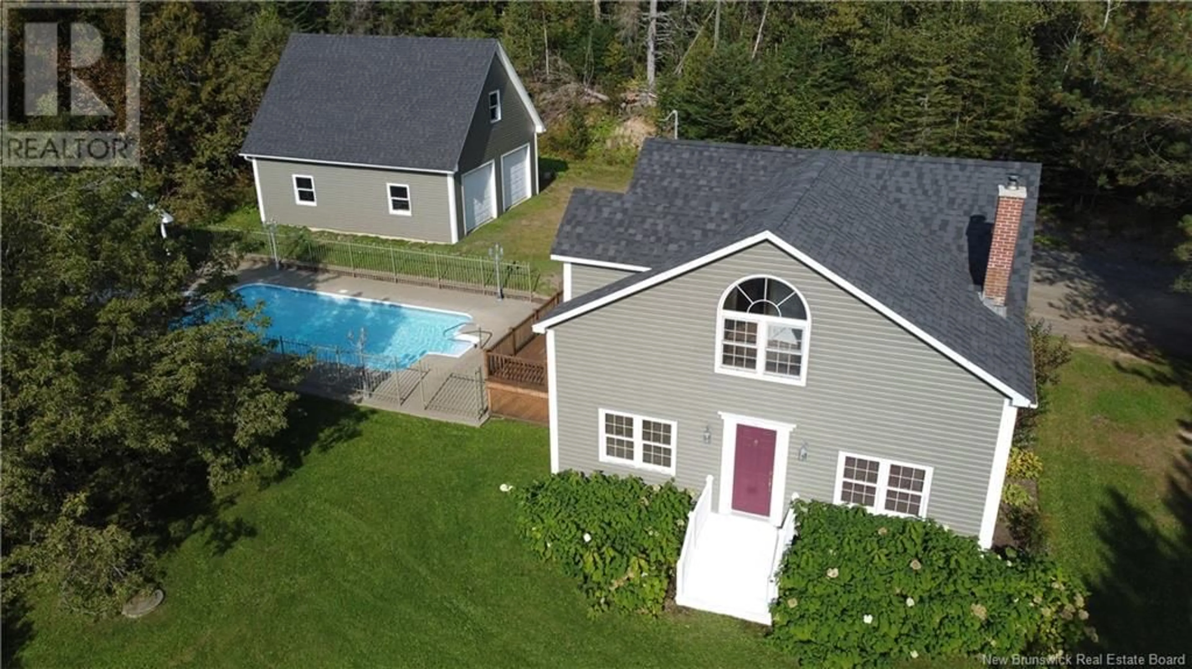 A pic from outside/outdoor area/front of a property/back of a property/a pic from drone, unknown for 3428 585 ROUTE, Newbridge New Brunswick E7N1H9