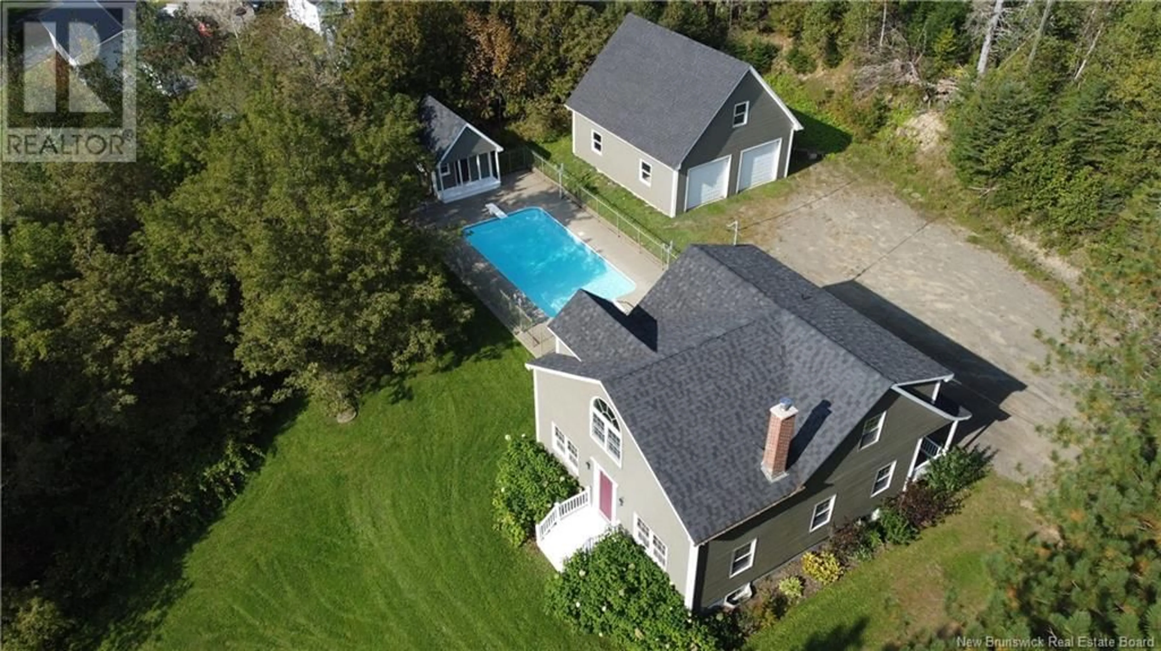 A pic from outside/outdoor area/front of a property/back of a property/a pic from drone, unknown for 3428 585 ROUTE, Newbridge New Brunswick E7N1H9