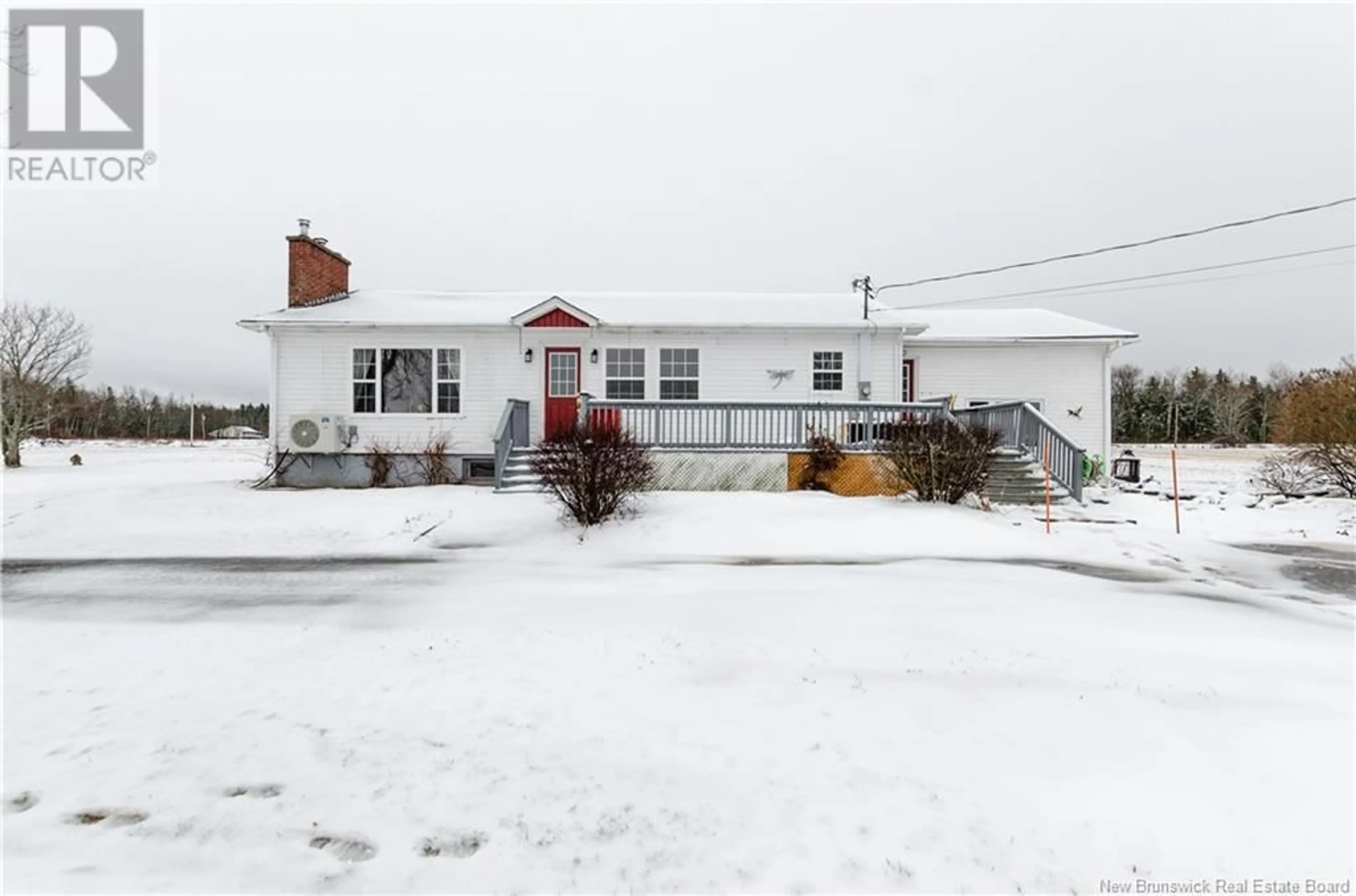 A pic from outside/outdoor area/front of a property/back of a property/a pic from drone, street for 100 LUTES ROAD, Steeves Mountain New Brunswick E1G3Y3