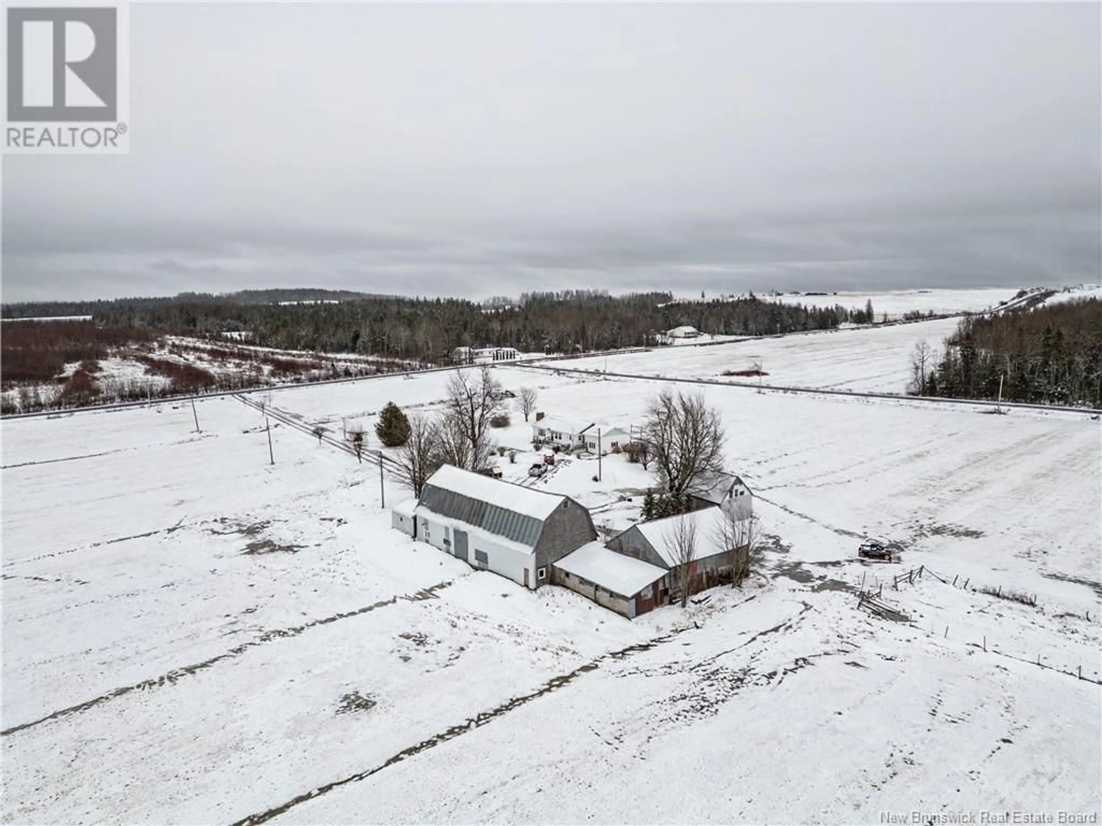 A pic from outside/outdoor area/front of a property/back of a property/a pic from drone, building for 100 LUTES ROAD, Steeves Mountain New Brunswick E1G3Y3