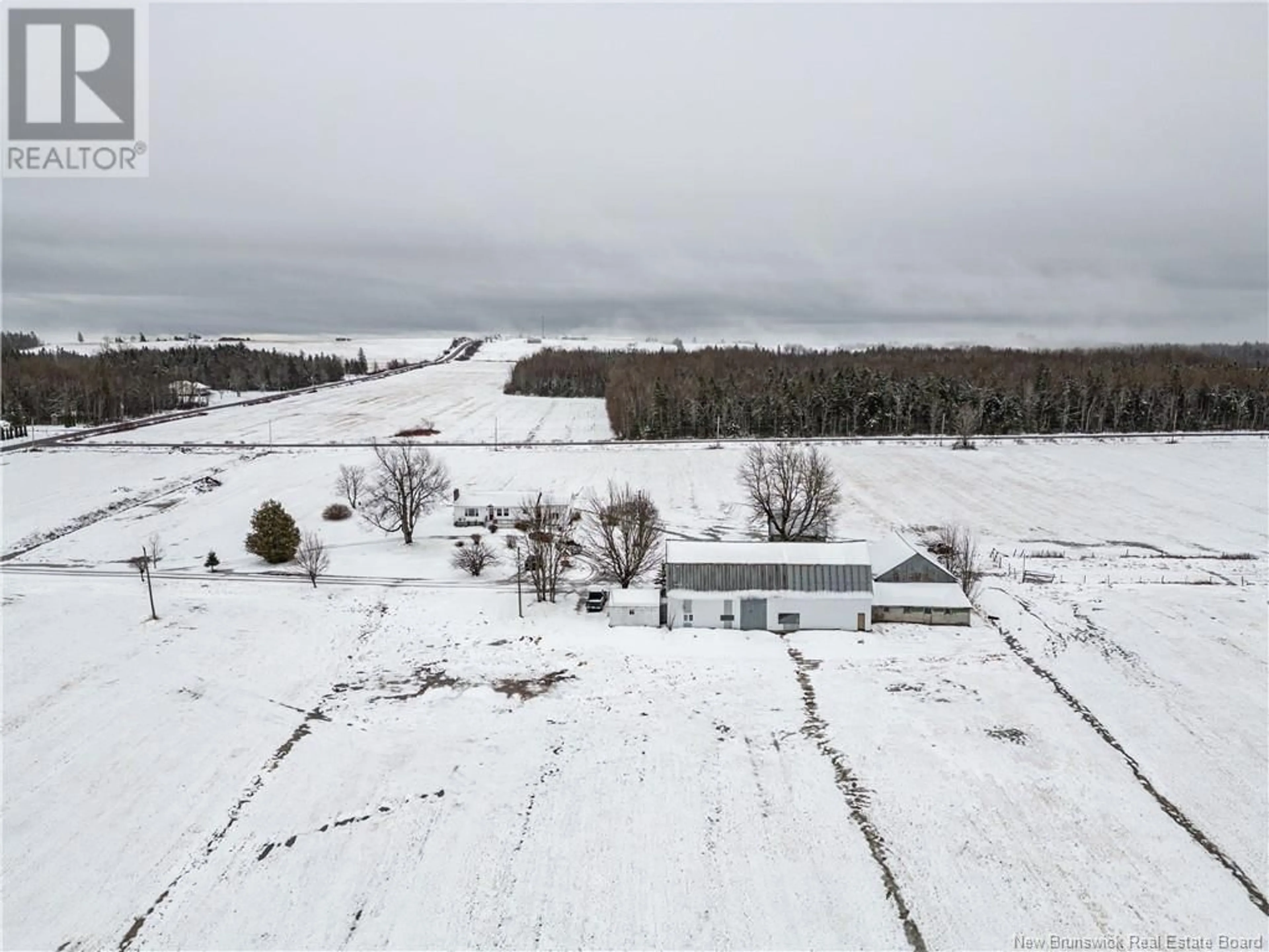 A pic from outside/outdoor area/front of a property/back of a property/a pic from drone, unknown for 100 LUTES ROAD, Steeves Mountain New Brunswick E1G3Y3