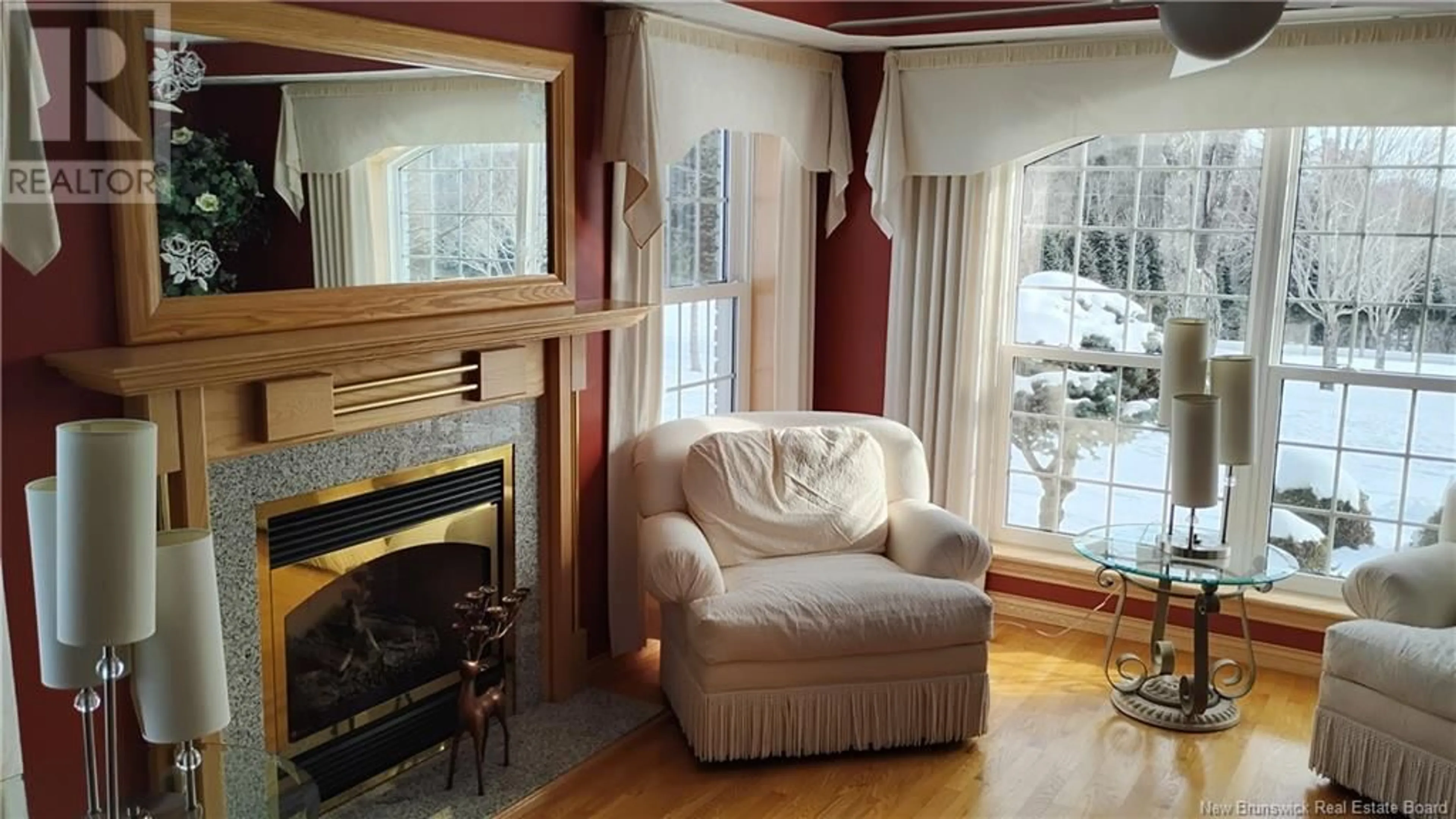 Living room with furniture, wood/laminate floor for 2599 ROUTE 109, Arthurette New Brunswick E7G2W6