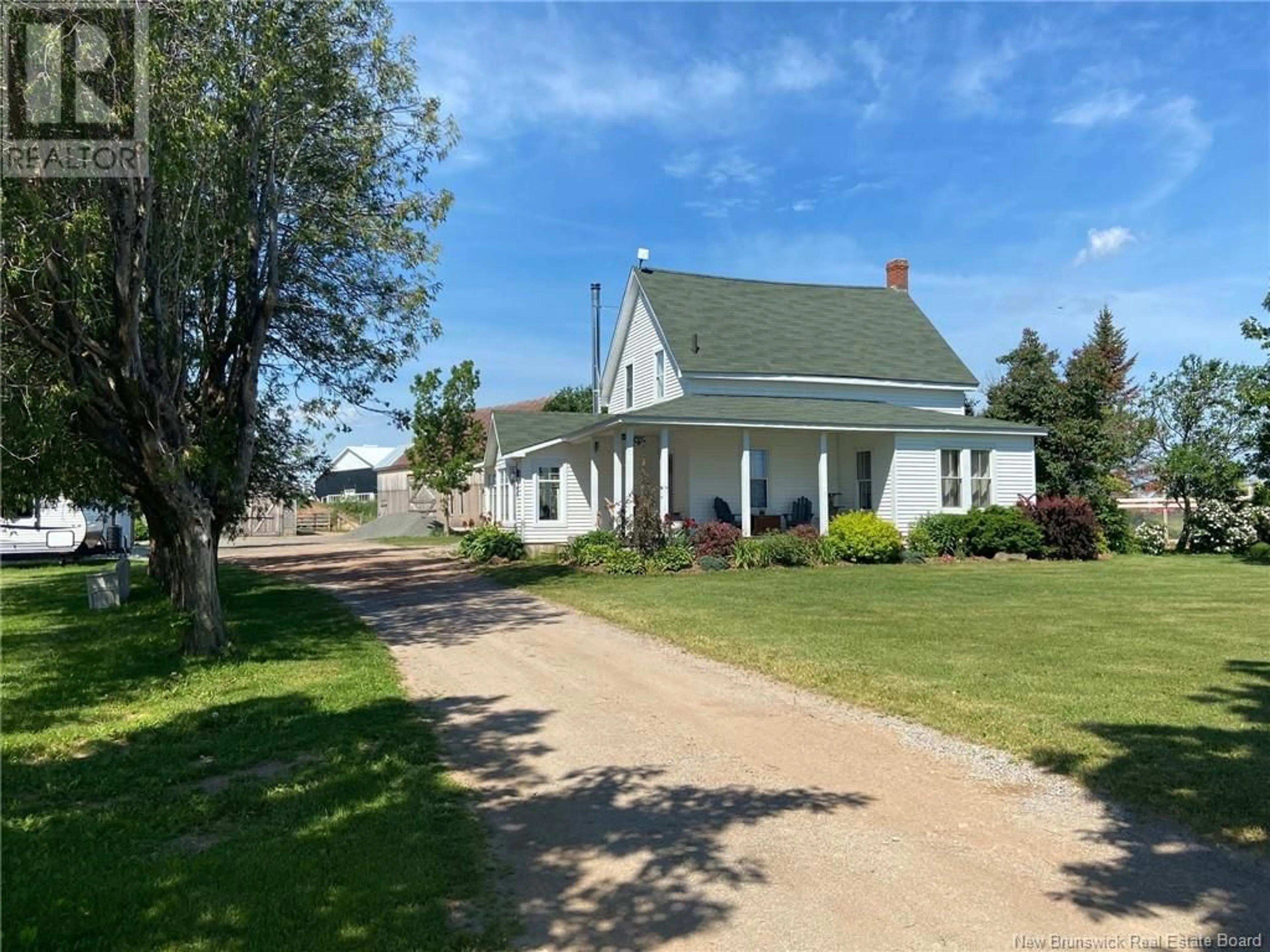 A pic from outside/outdoor area/front of a property/back of a property/a pic from drone, street for 2402 ROUTE 885, Havelock New Brunswick E4Z5P1