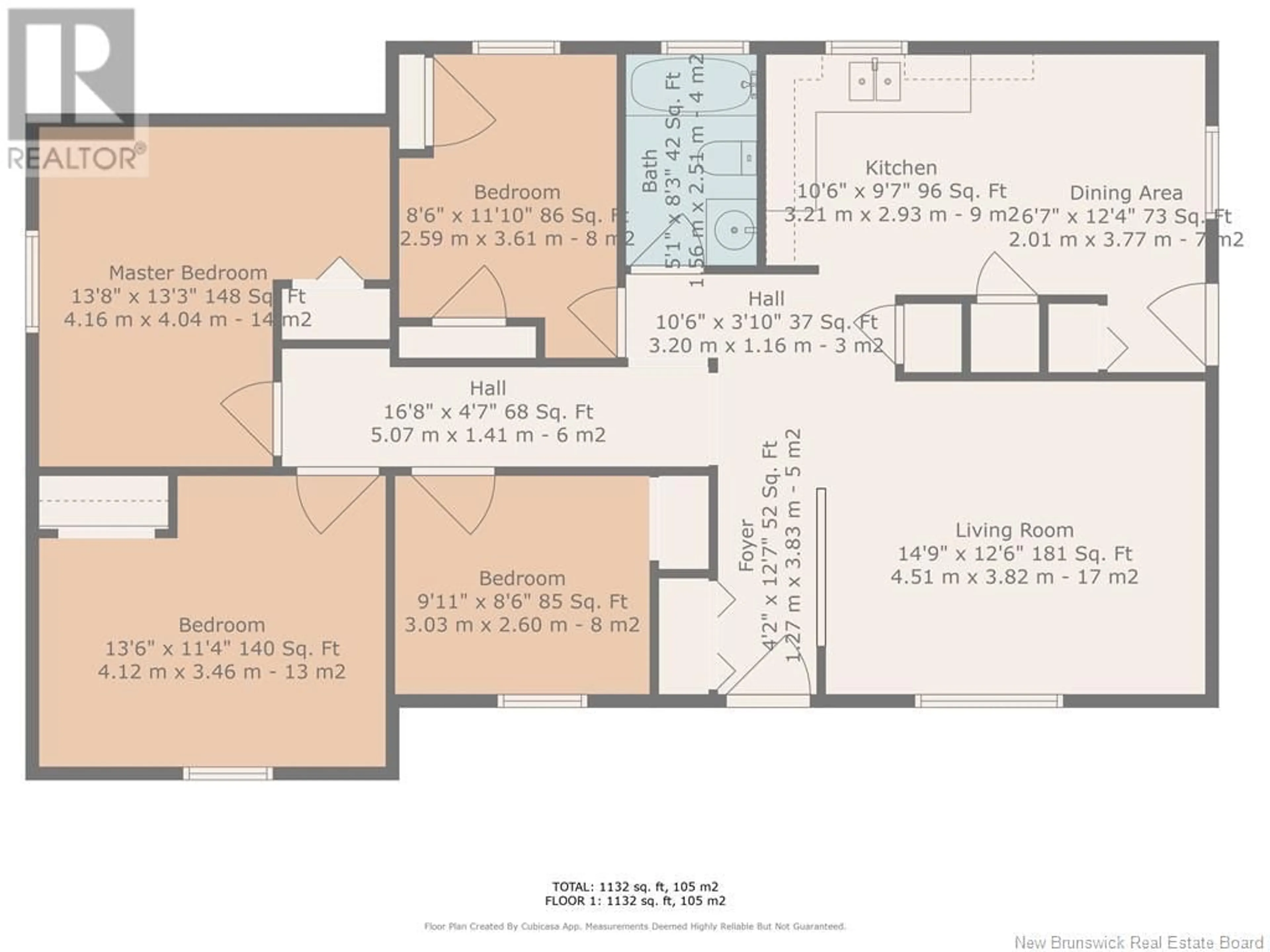 Floor plan for 503 THERIAULT, Bertrand New Brunswick E1W1K7