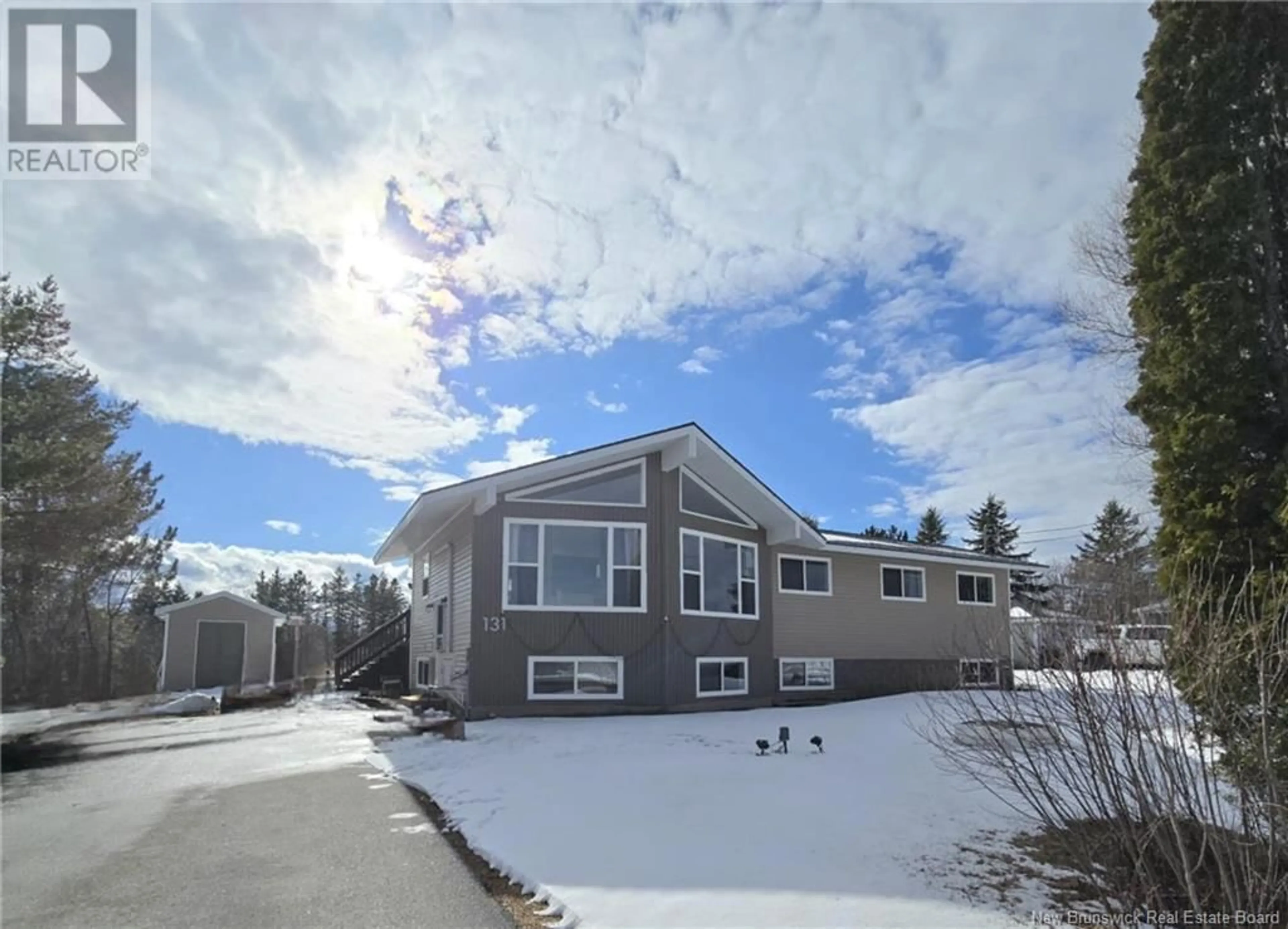 A pic from outside/outdoor area/front of a property/back of a property/a pic from drone, unknown for 131 KIERSTEAD DRIVE, Miramichi New Brunswick E1V6R9