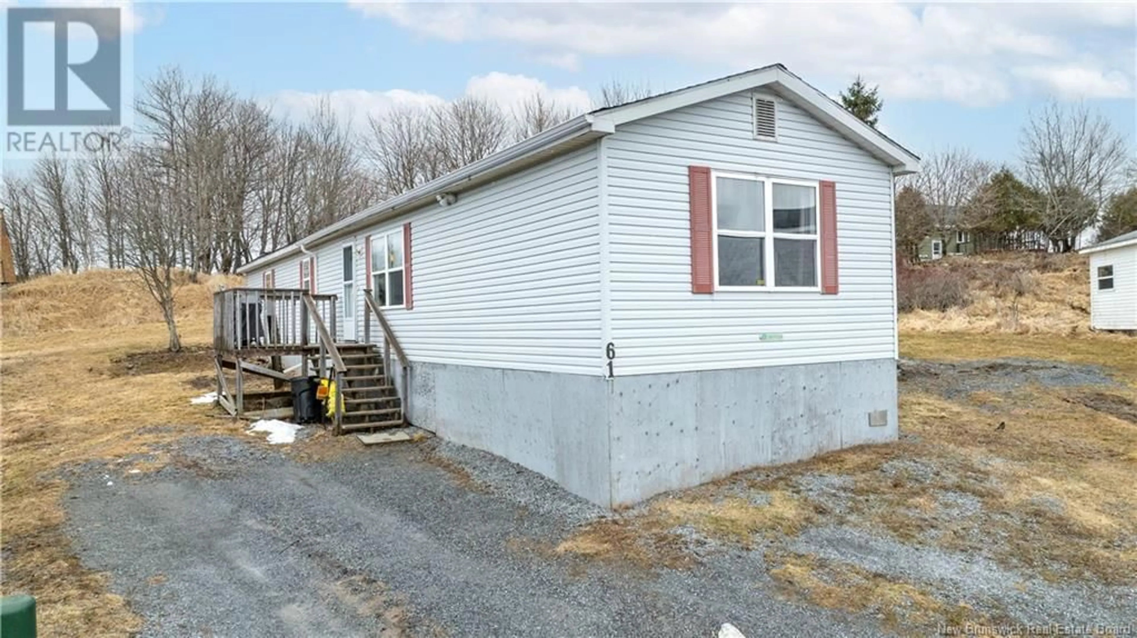 Home with vinyl exterior material, street for 61 VIOLET STREET, Saint John New Brunswick E2M5M7