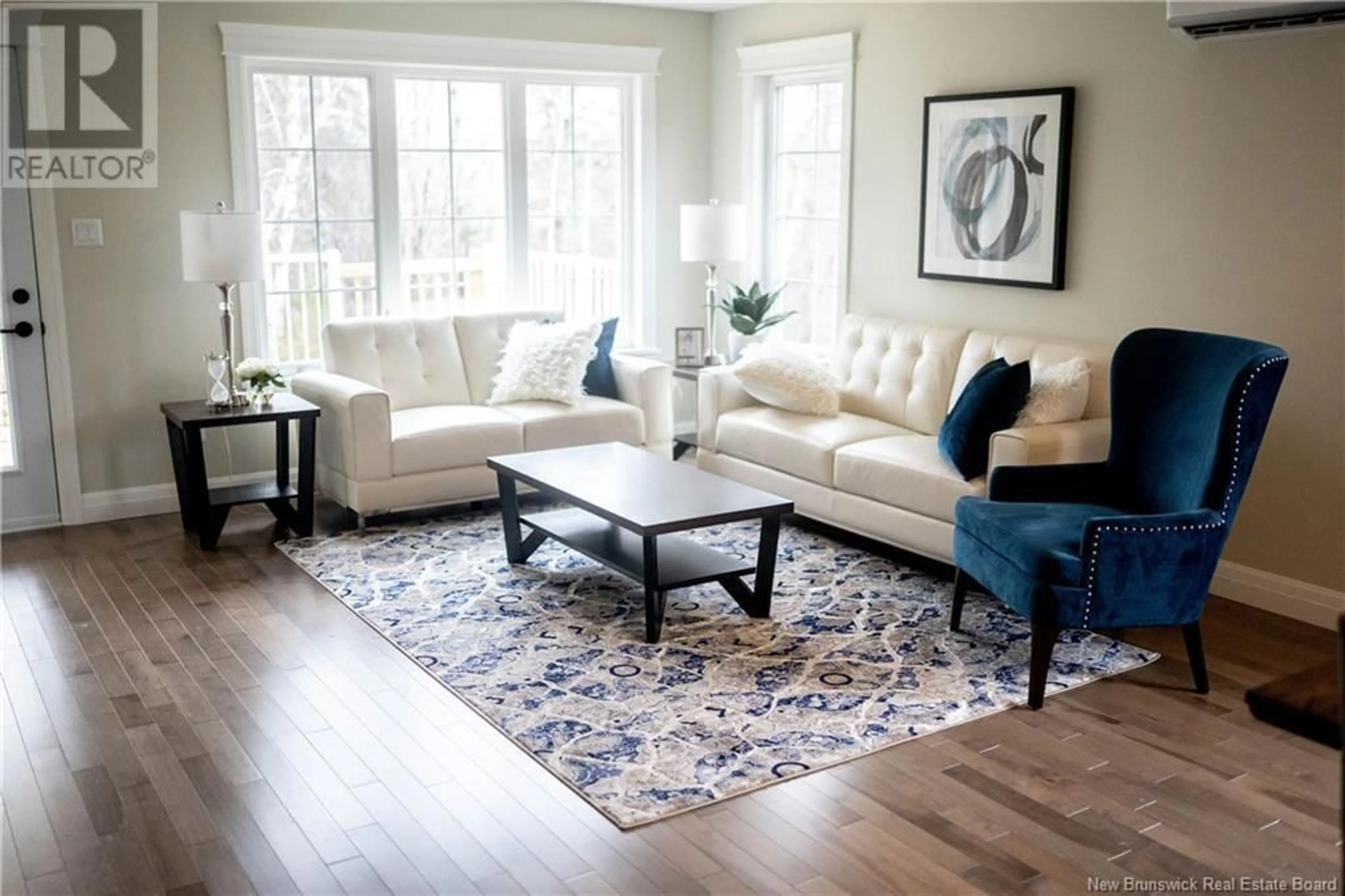 Living room with furniture, carpet floor for 40 HAMEL DRIVE, Quispamsis New Brunswick E2E4T4