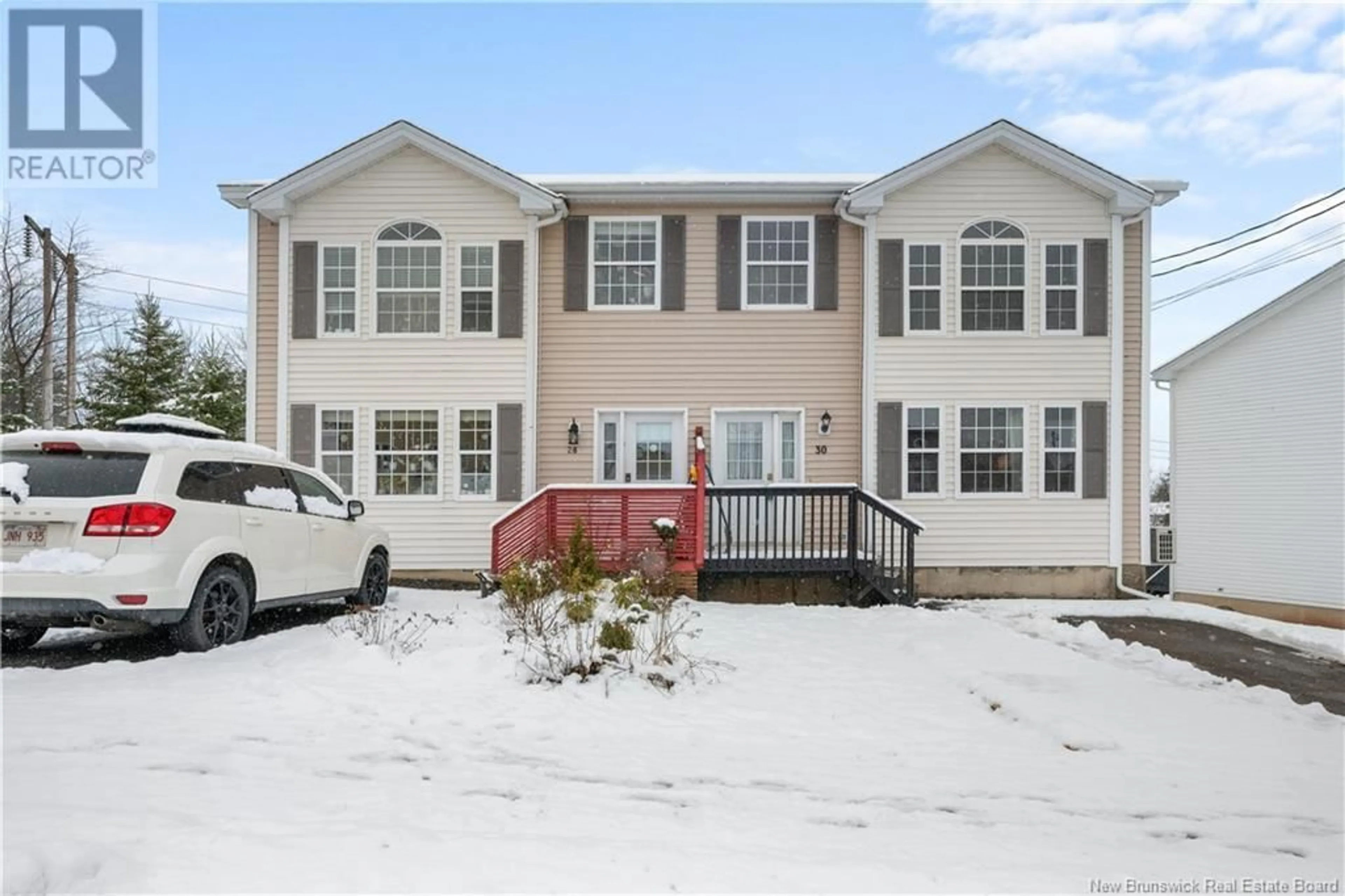 Home with vinyl exterior material, street for 30 GAGNON DRIVE, Moncton New Brunswick E1A0A5