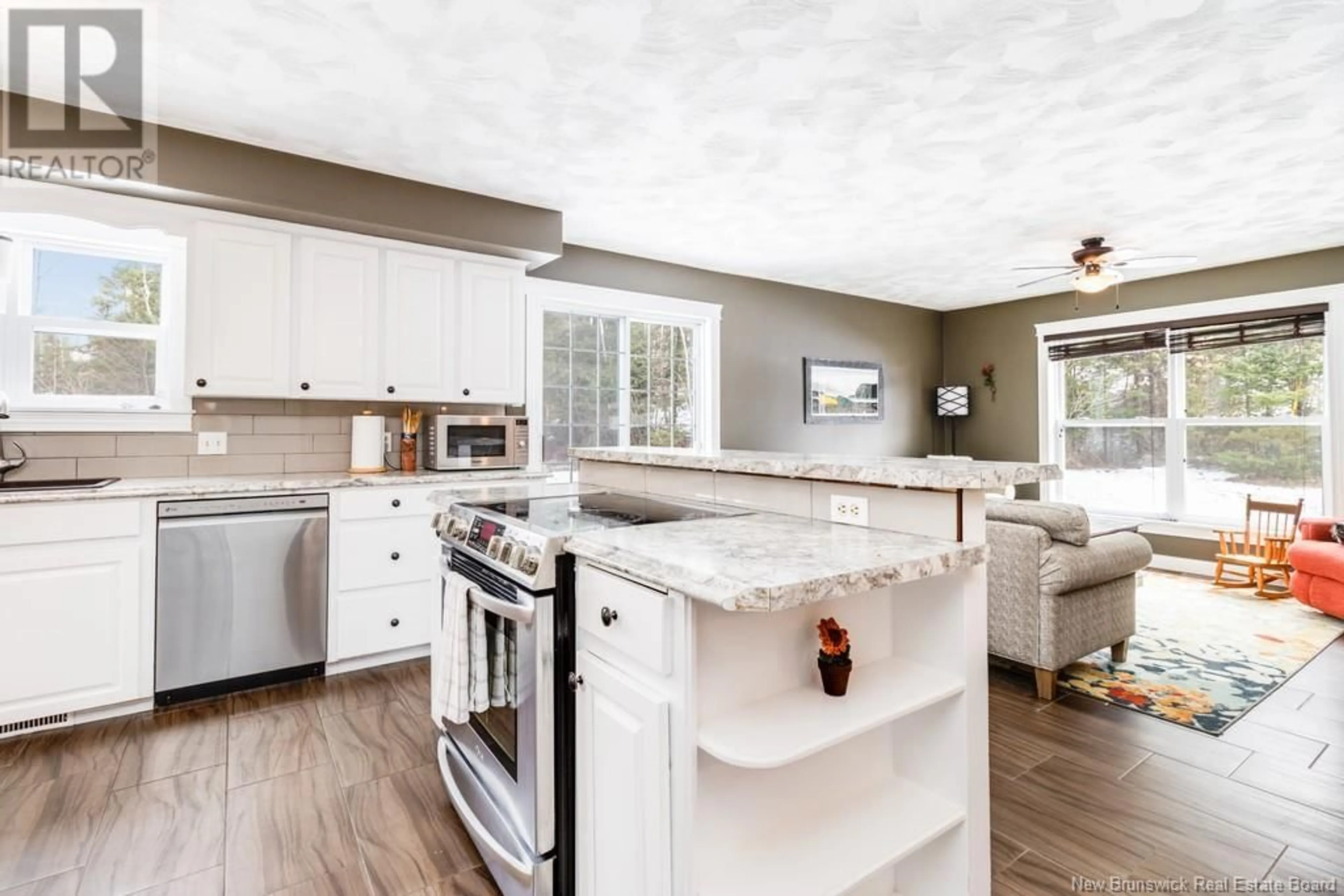 Open concept kitchen, ceramic/tile floor for 103 WOODLAND HILL, Perth-Andover New Brunswick E7H5H4