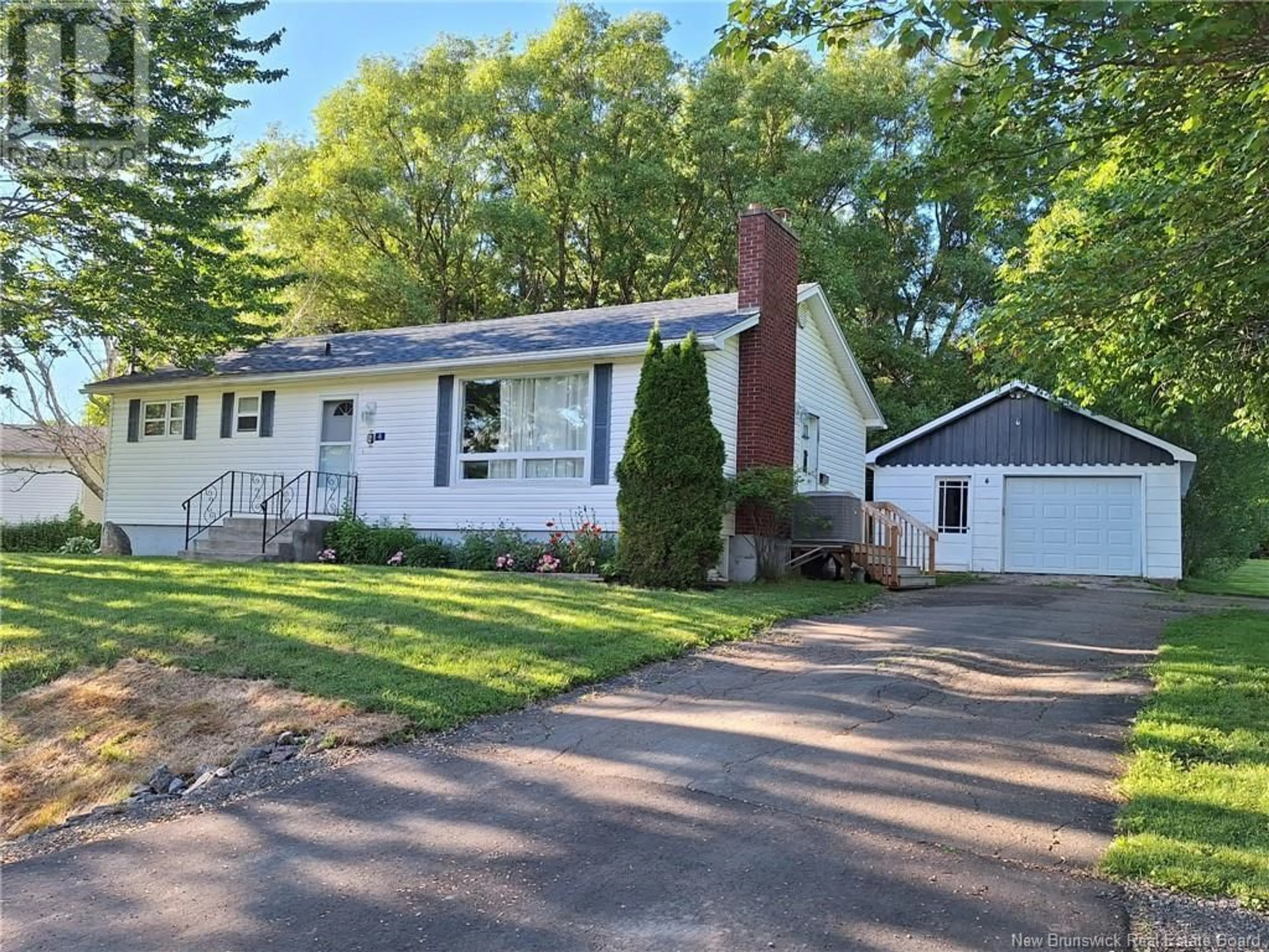 Home with vinyl exterior material, street for 4 HIGHLAND DRIVE, Salisbury New Brunswick E4J2H1