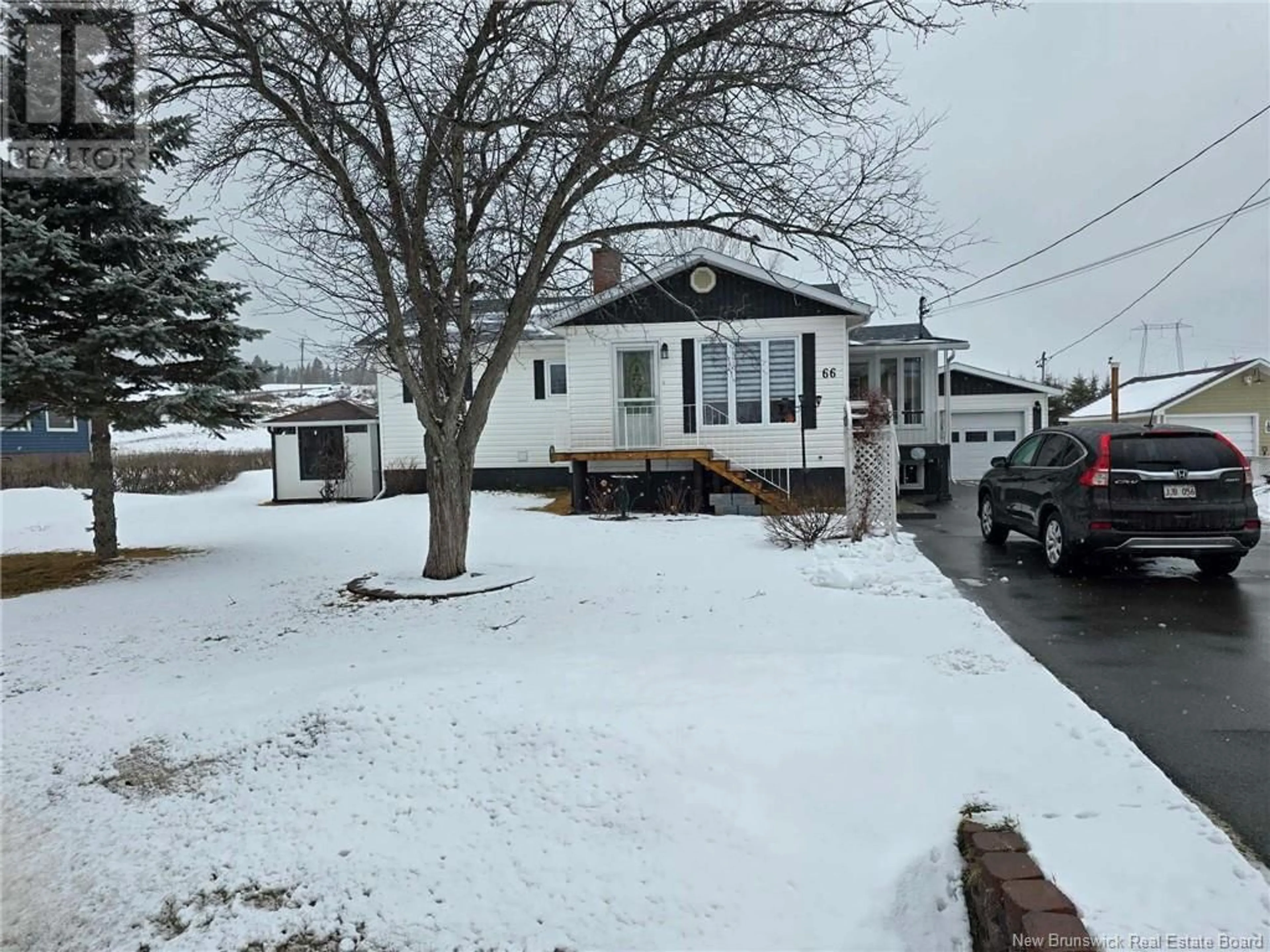 Home with vinyl exterior material, street for 66 ROUTE 322, North Tetagouche New Brunswick E2A4Y6