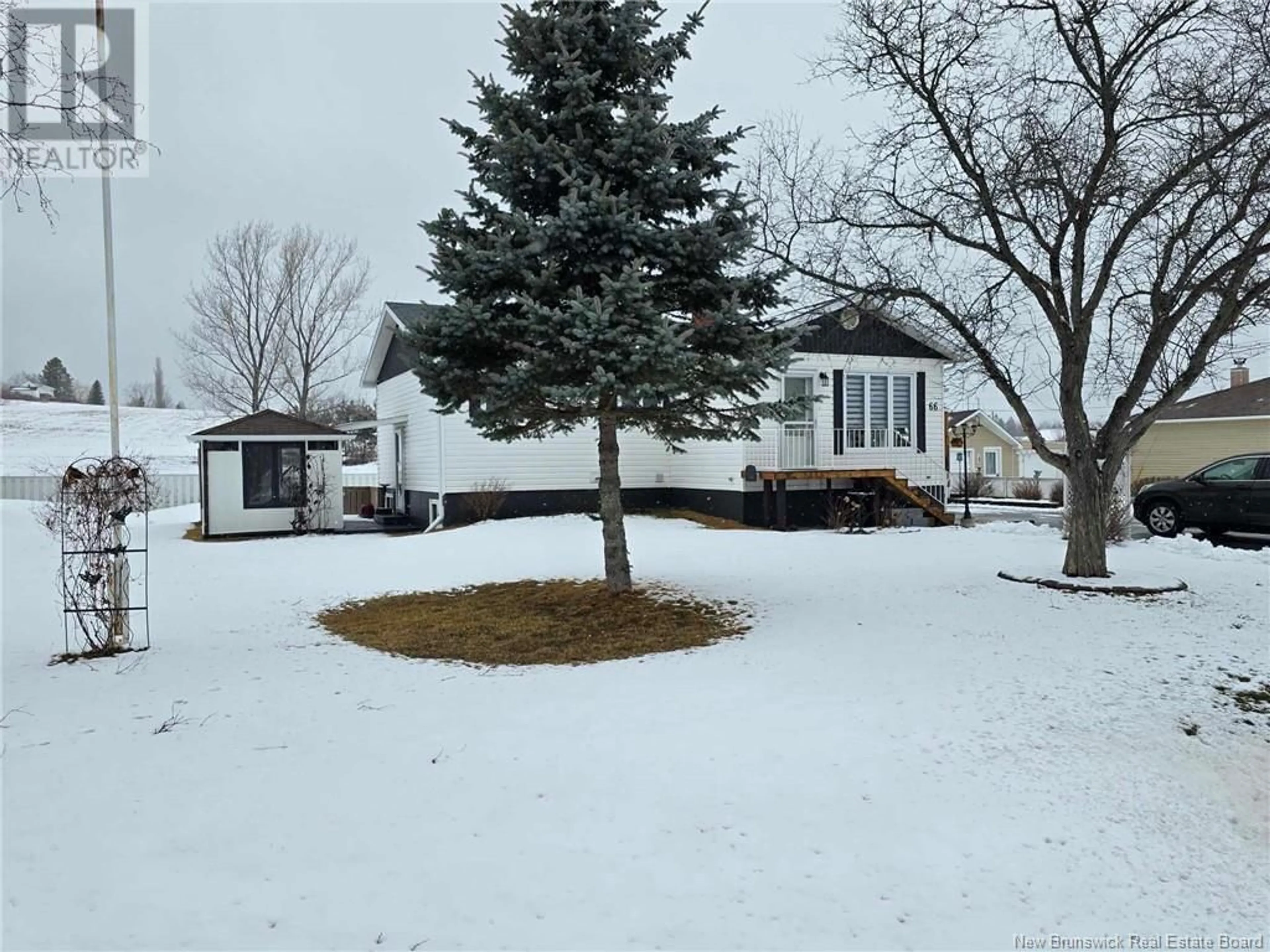 Home with vinyl exterior material, street for 66 ROUTE 322, North Tetagouche New Brunswick E2A4Y6