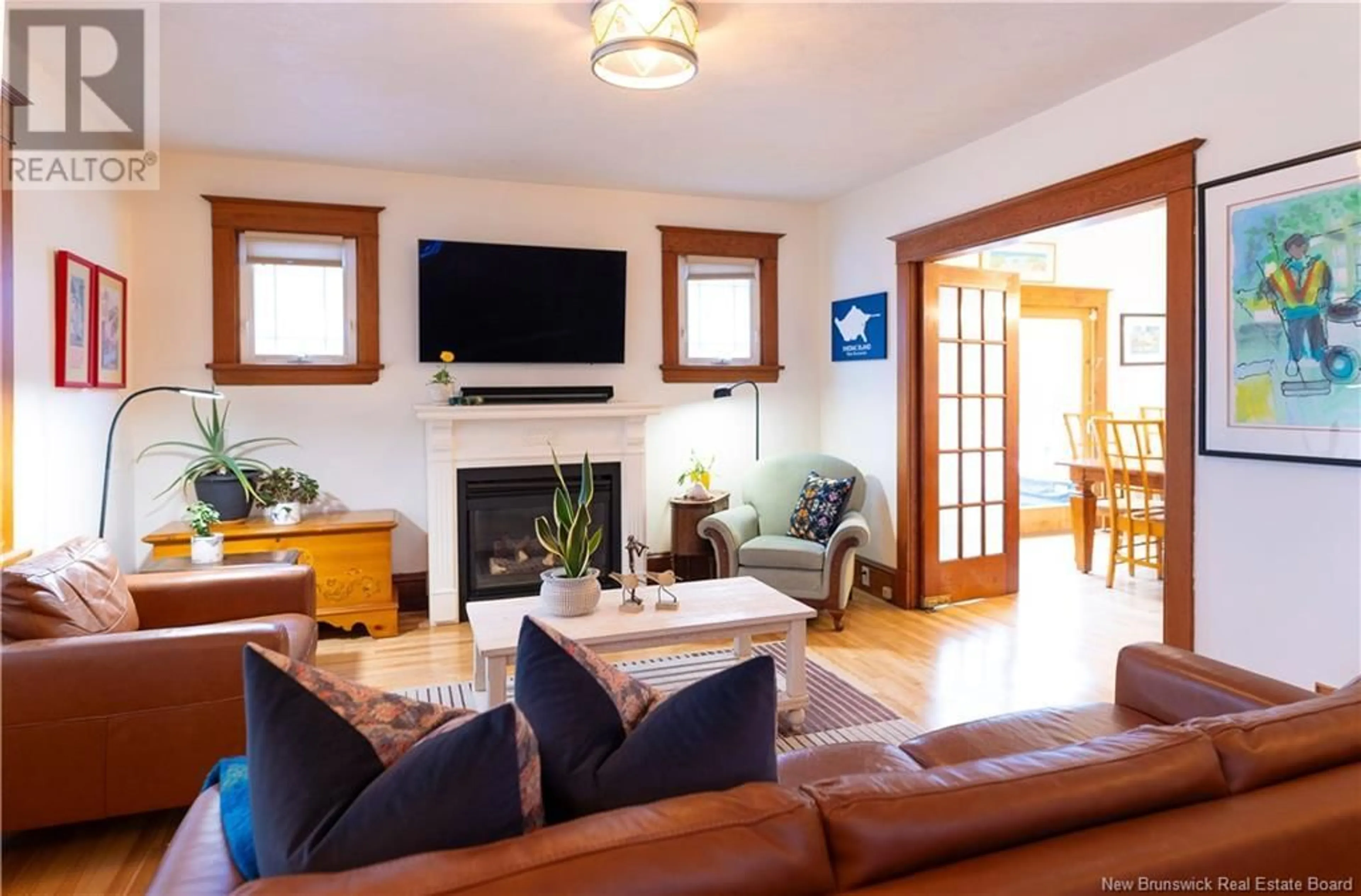 Living room with furniture, wood/laminate floor for 80 MARTIN ROAD, Dundas New Brunswick E4R4V6
