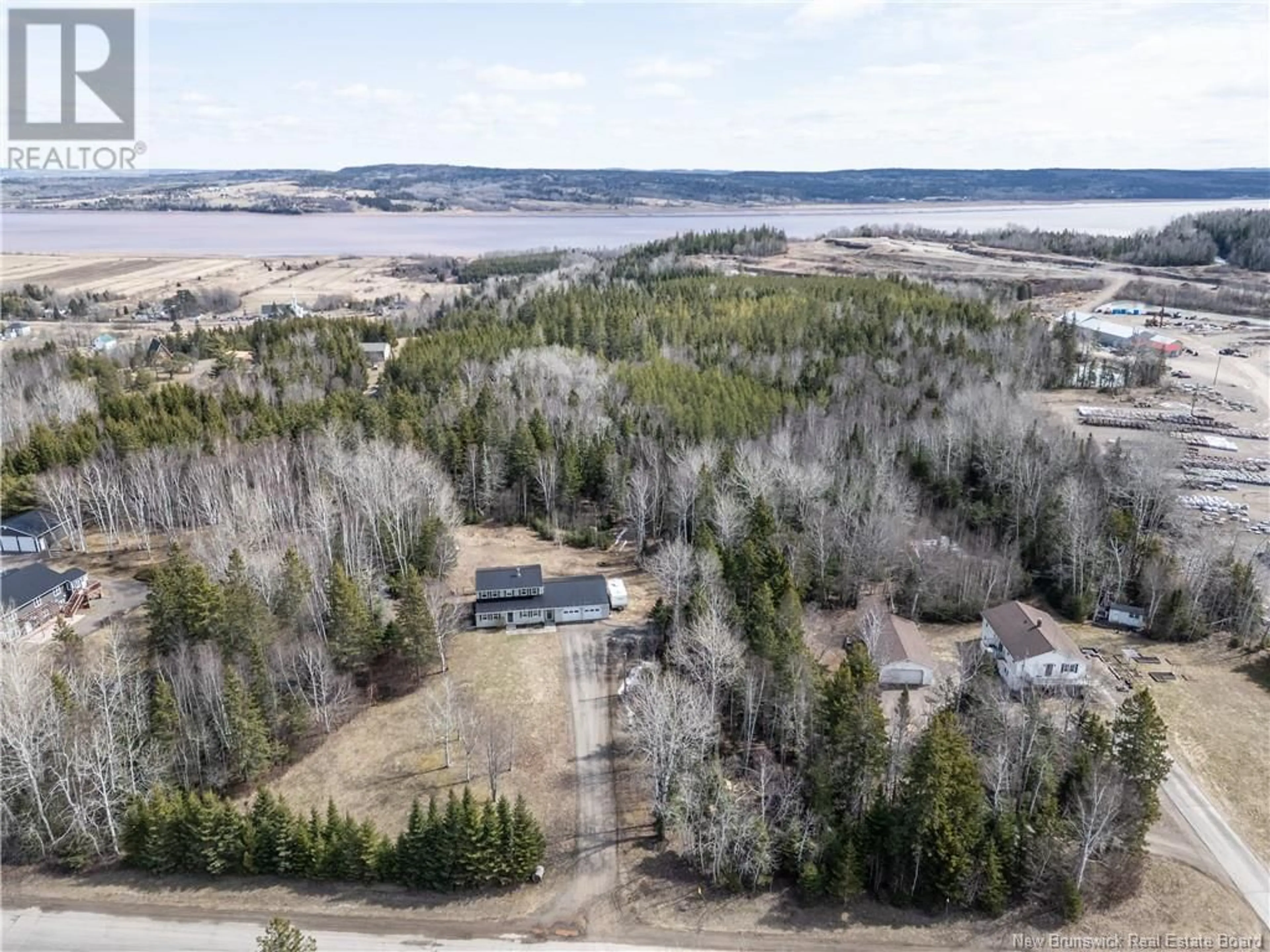 A pic from outside/outdoor area/front of a property/back of a property/a pic from drone, water/lake/river/ocean view for 130 NICHOLAS DRIVE, Hillsborough New Brunswick E4H3A7