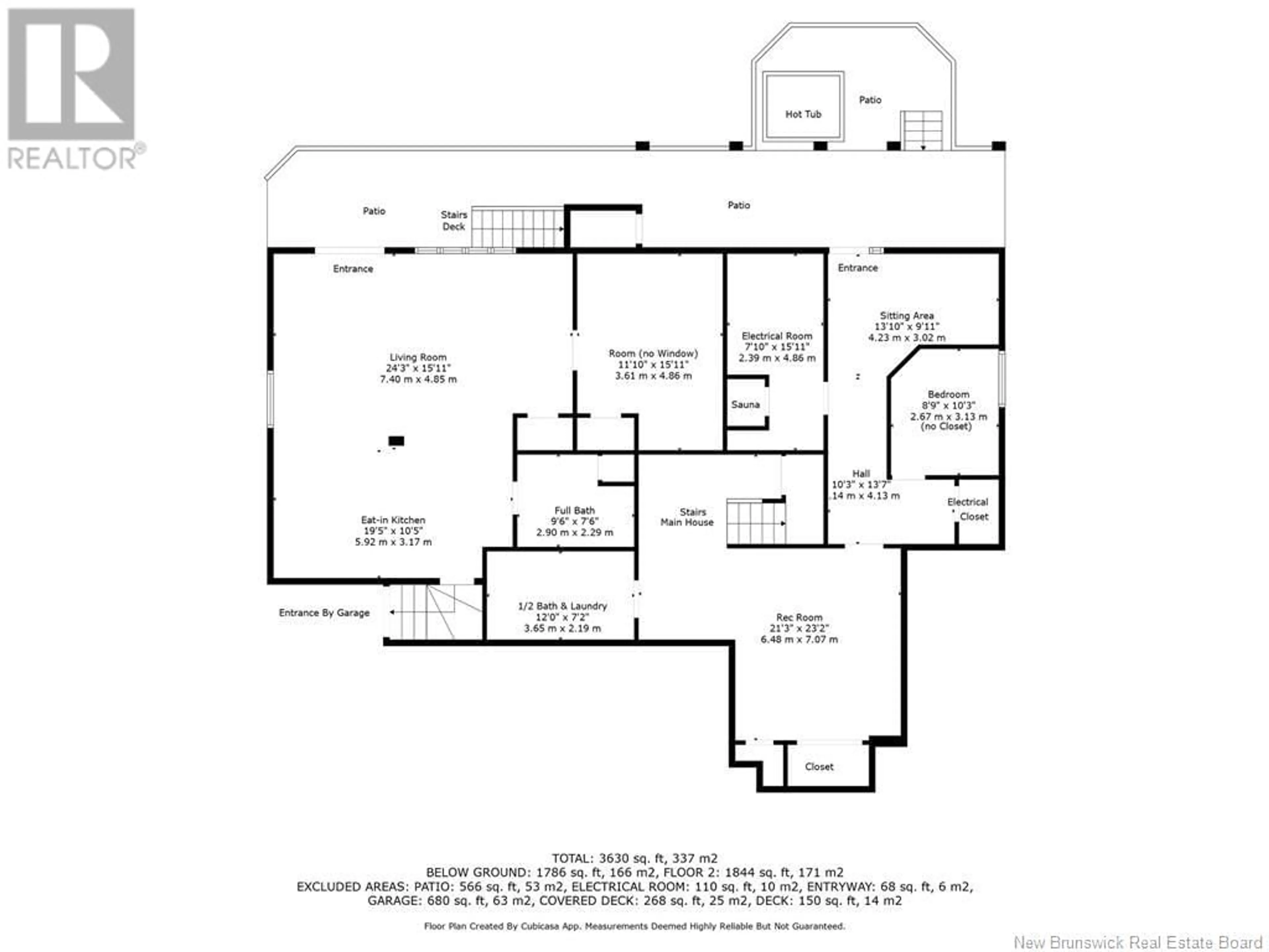 Floor plan for 27 THOMAS LANE LANE, Campbellton New Brunswick E3N3T8